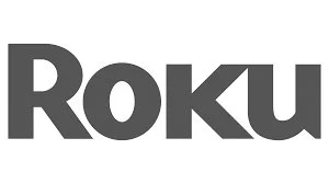 Roku logo in black text on a white background