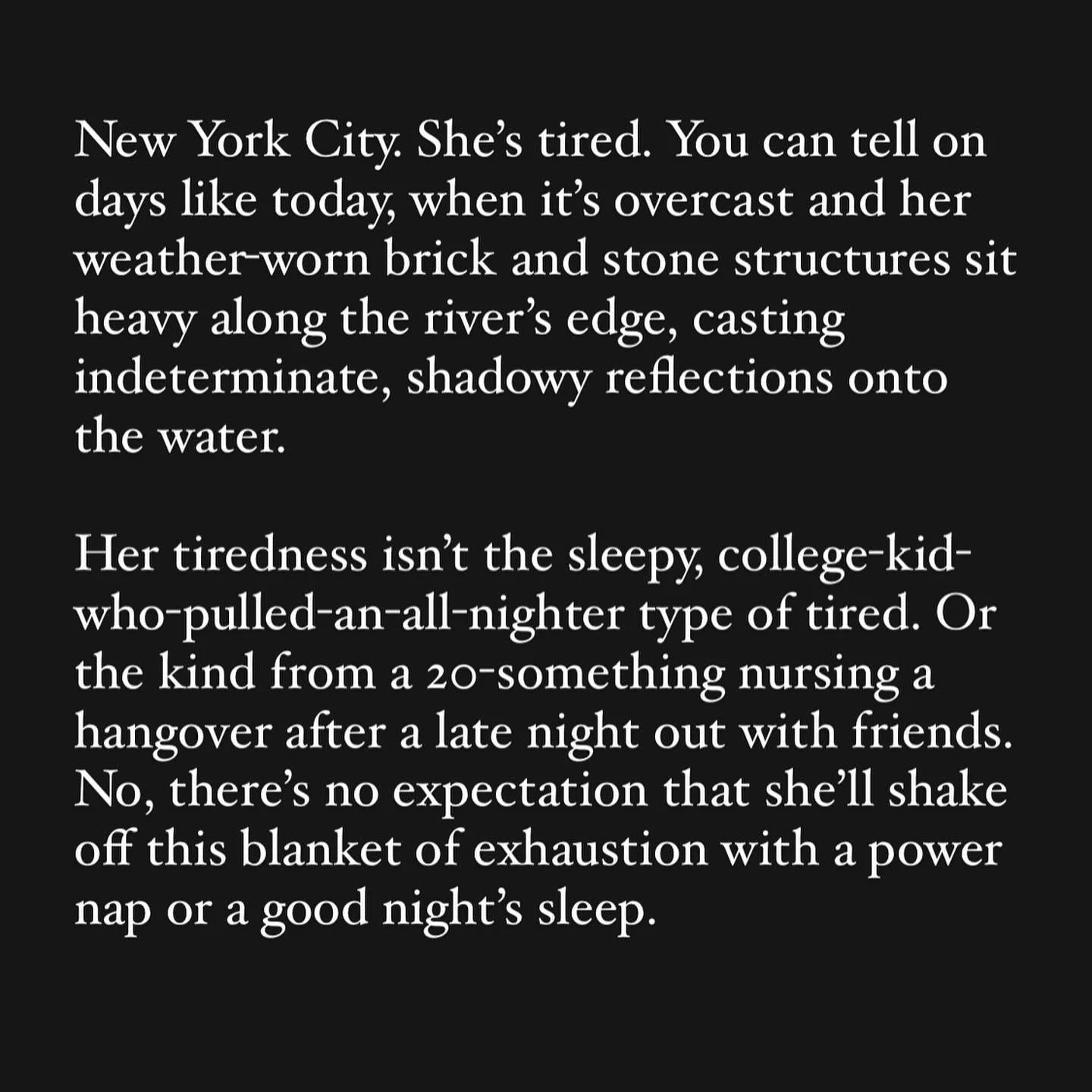 Some musings from my time in NYC. 💭🏙️