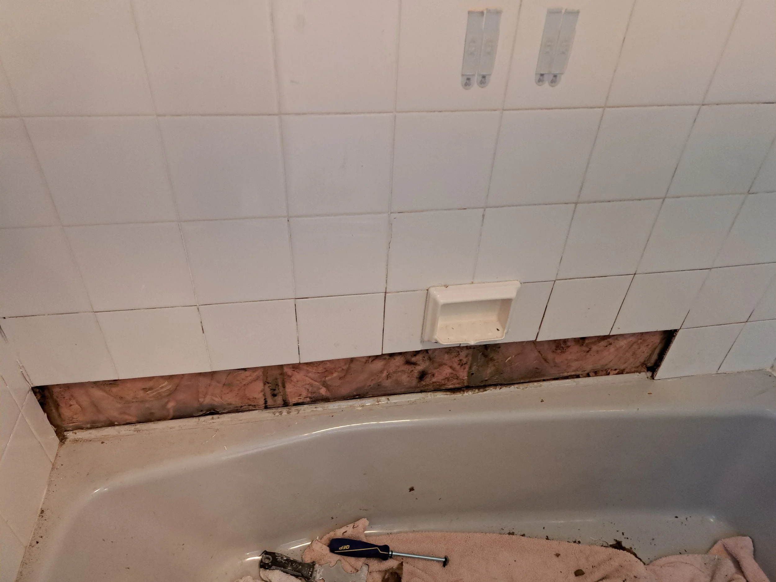 Before Bathroom Tile Repair in Chicago