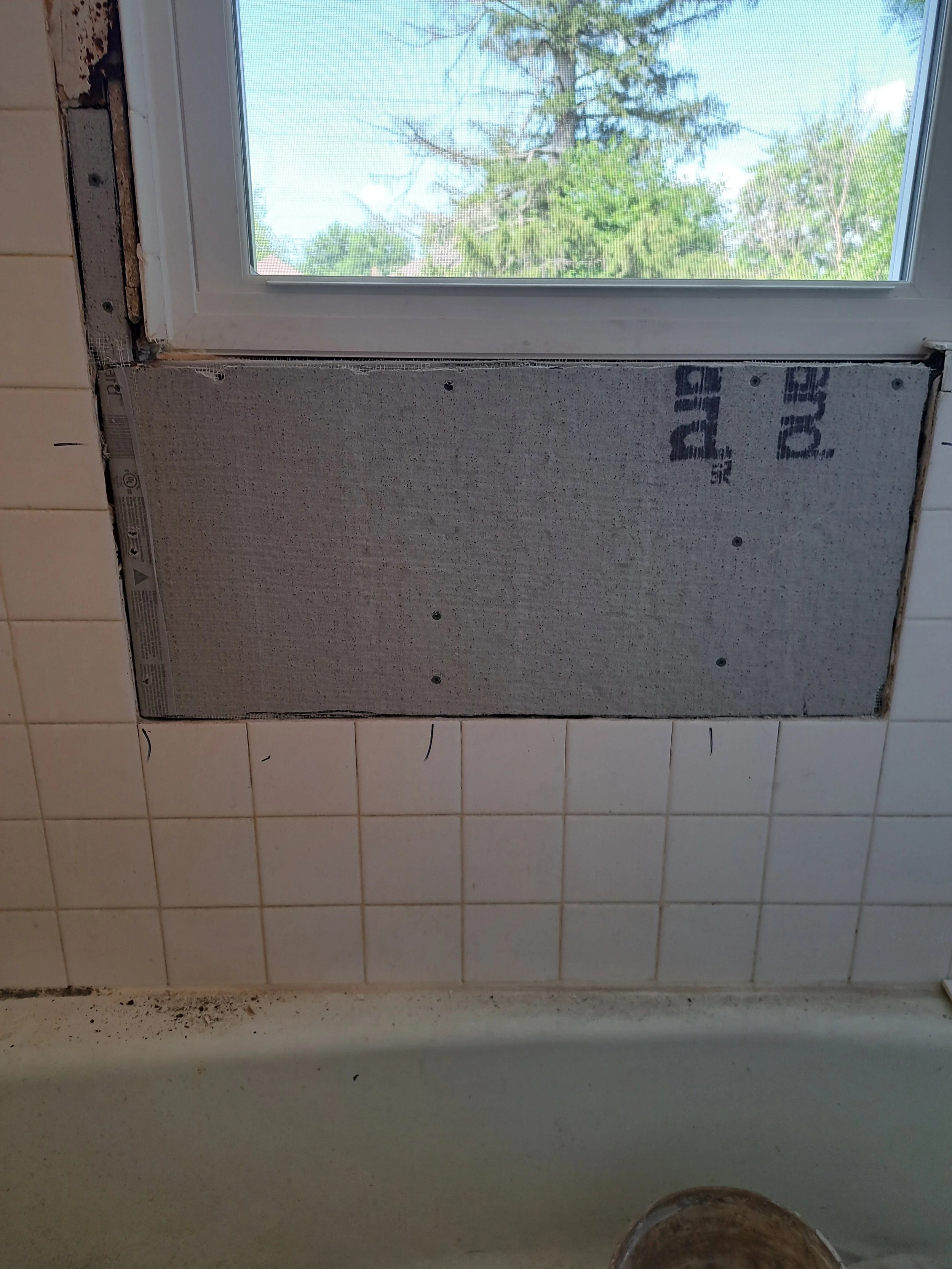 Before Bathroom Tile Repair in Chicago