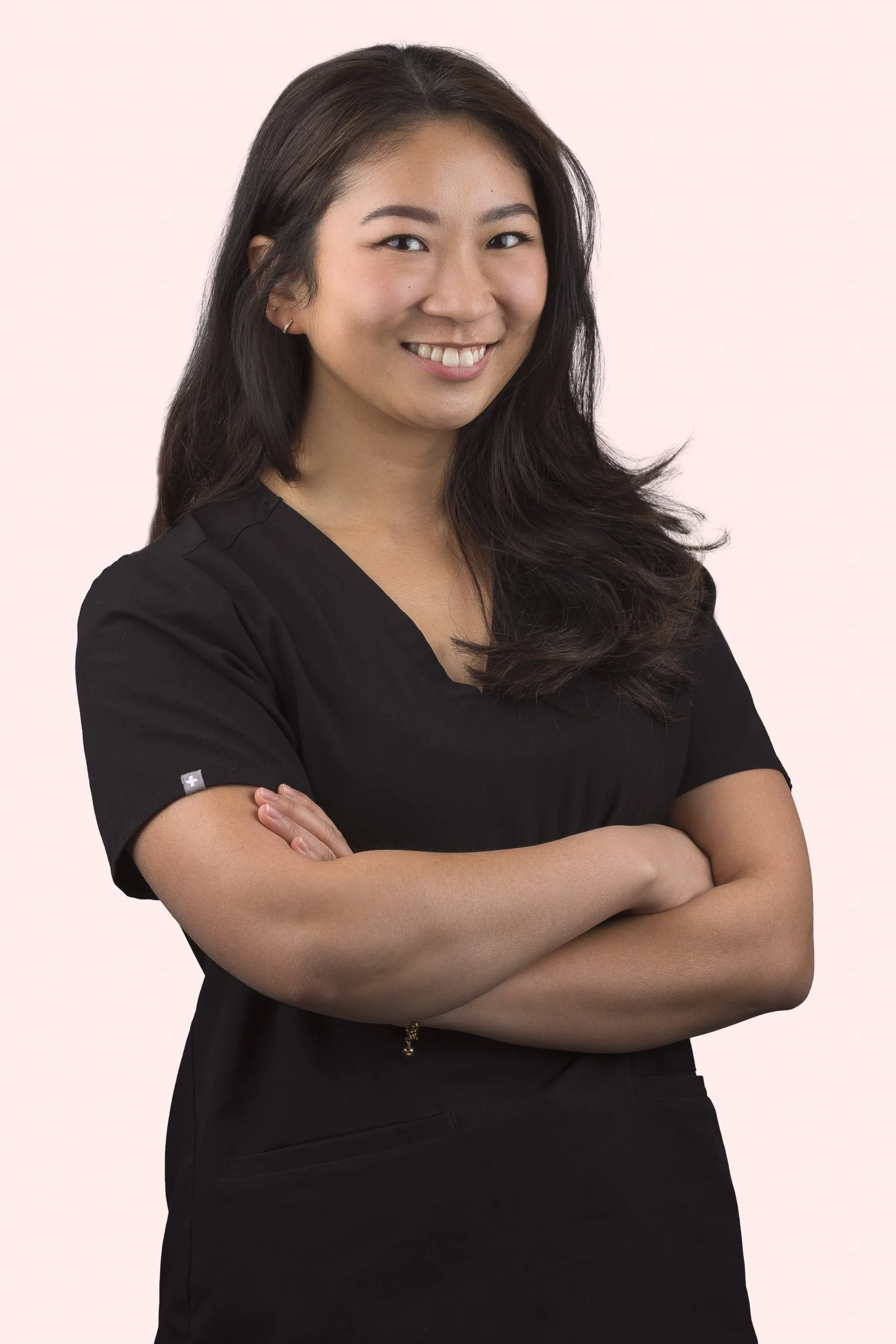 A portrait of a female dentist