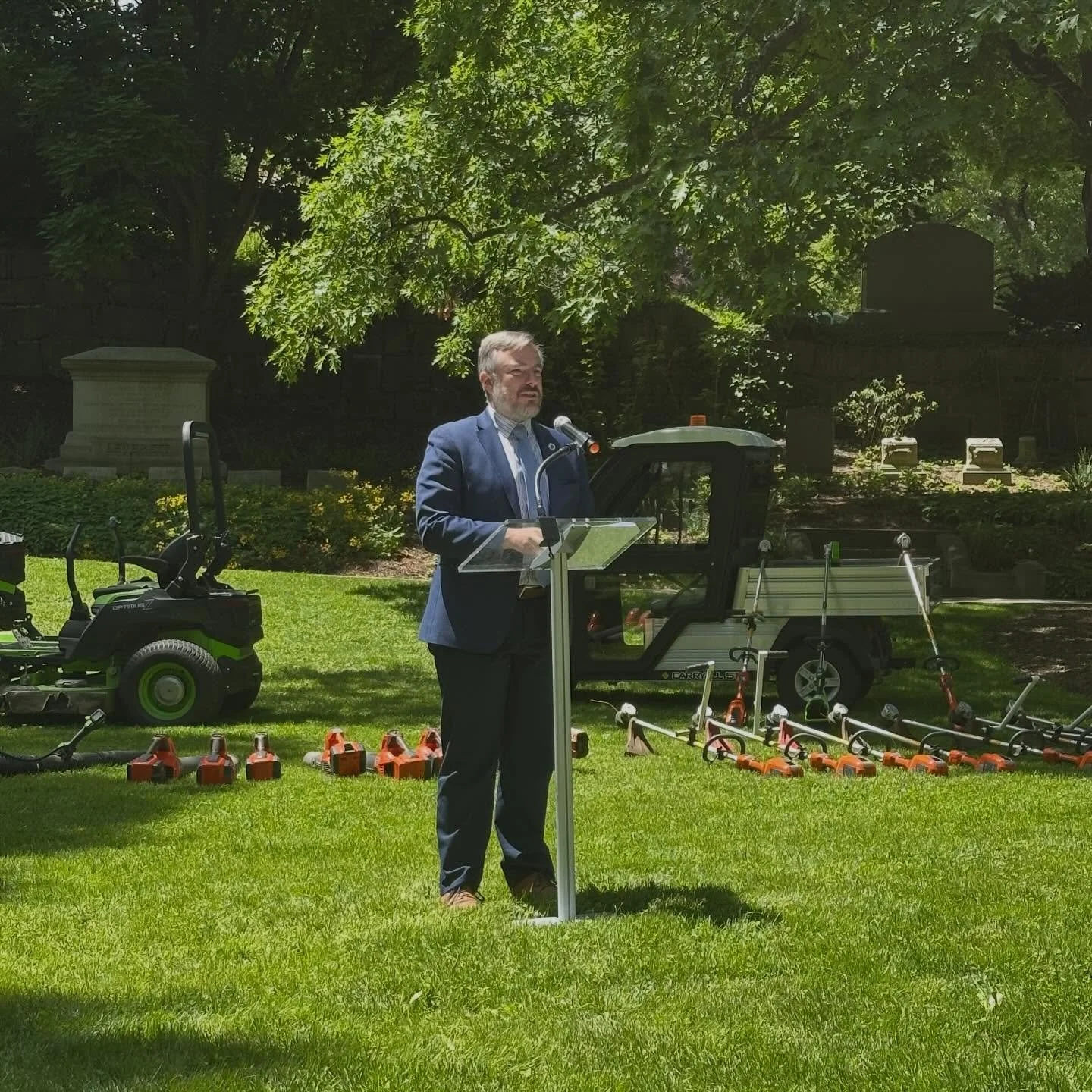 Today we celebrated Mount Auburn Cemetery becoming the first cemetery in the United States to earn AGZA Green Zone Certification. I was happy to work with Mount Auburn in getting some funding for the first ever carbon footprint study a few years ago,