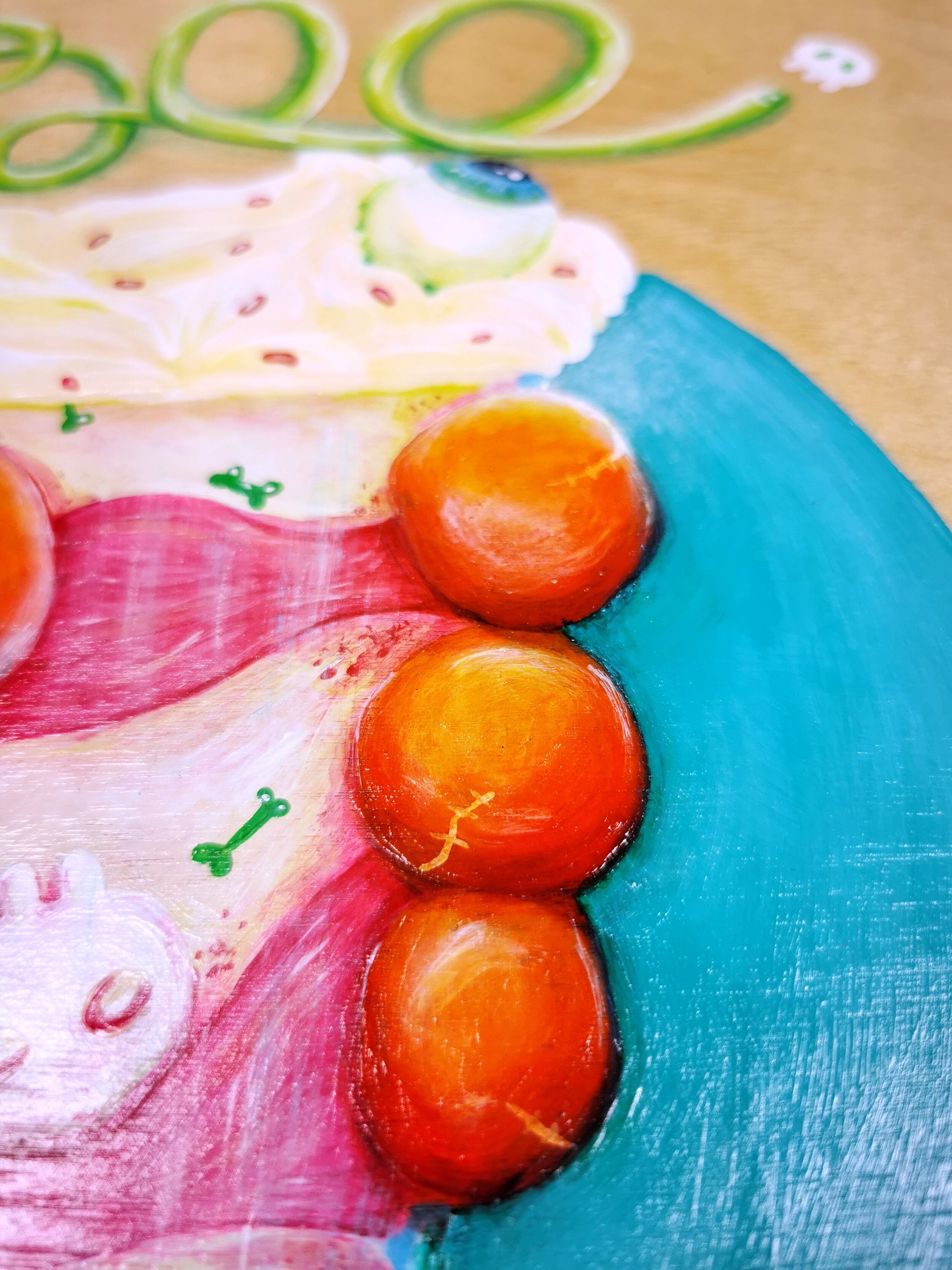 modern acrylic paintings details