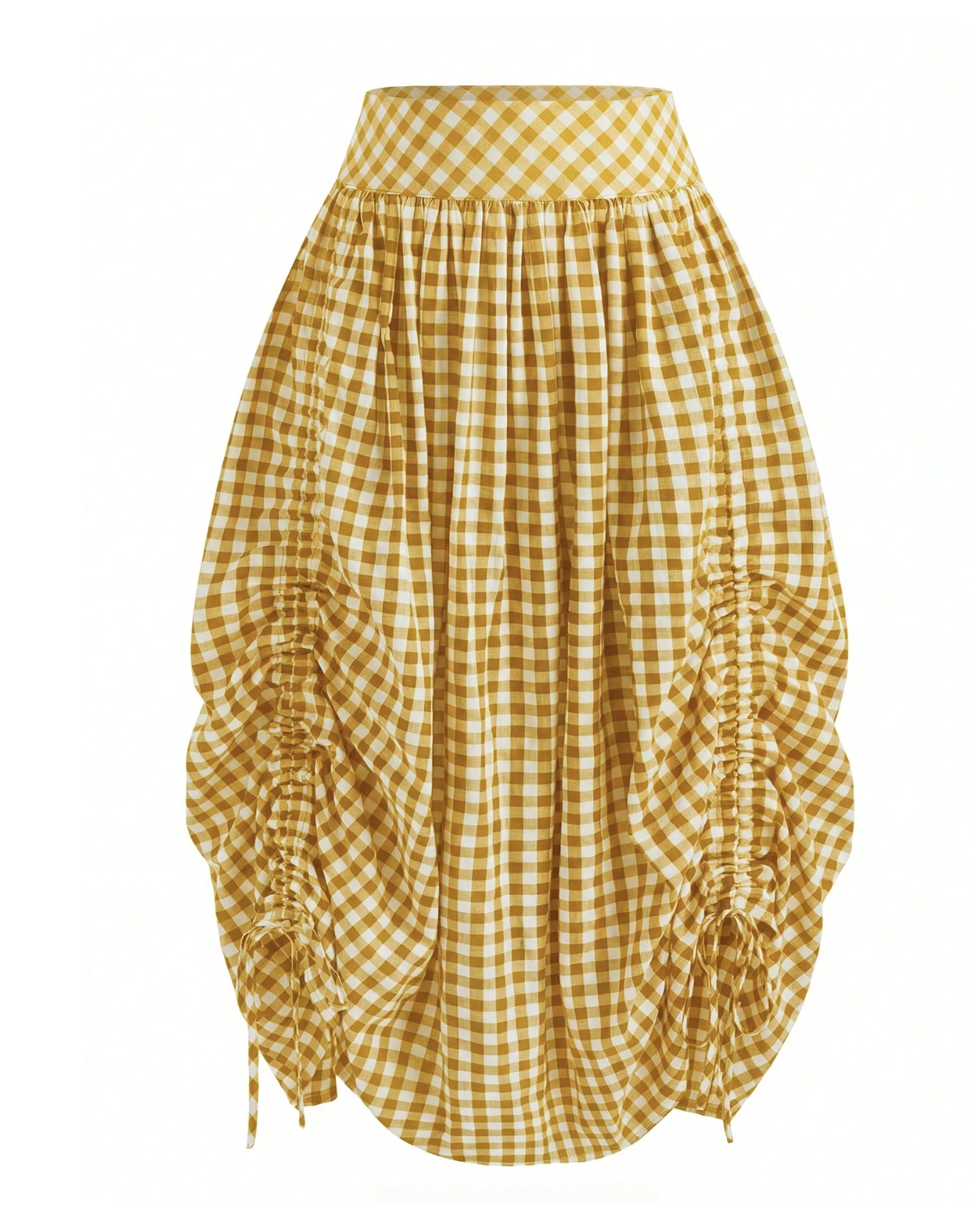 Deborah Ruched Skirt (Yellow)