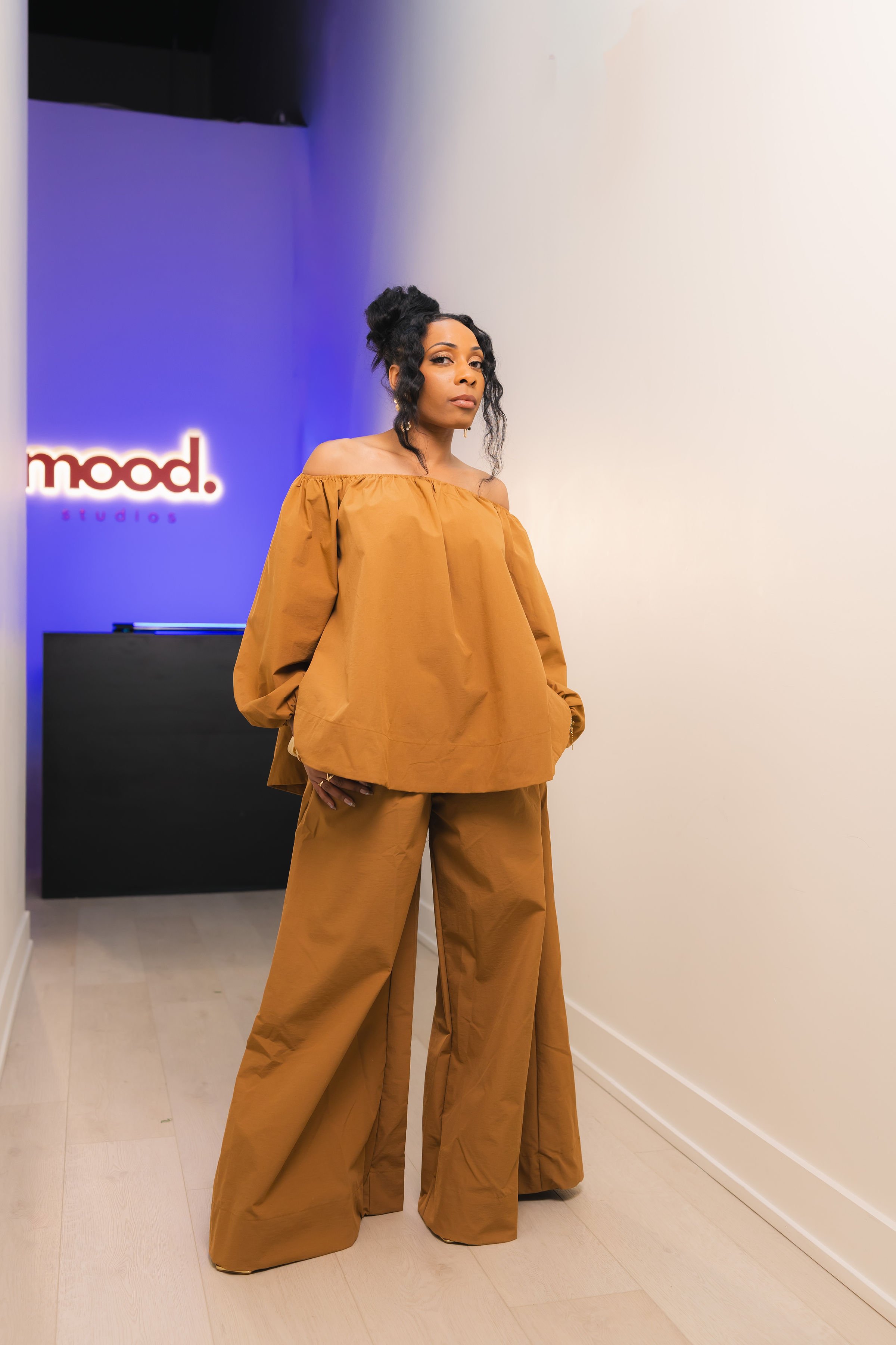 Nahar Brown Two Piece set