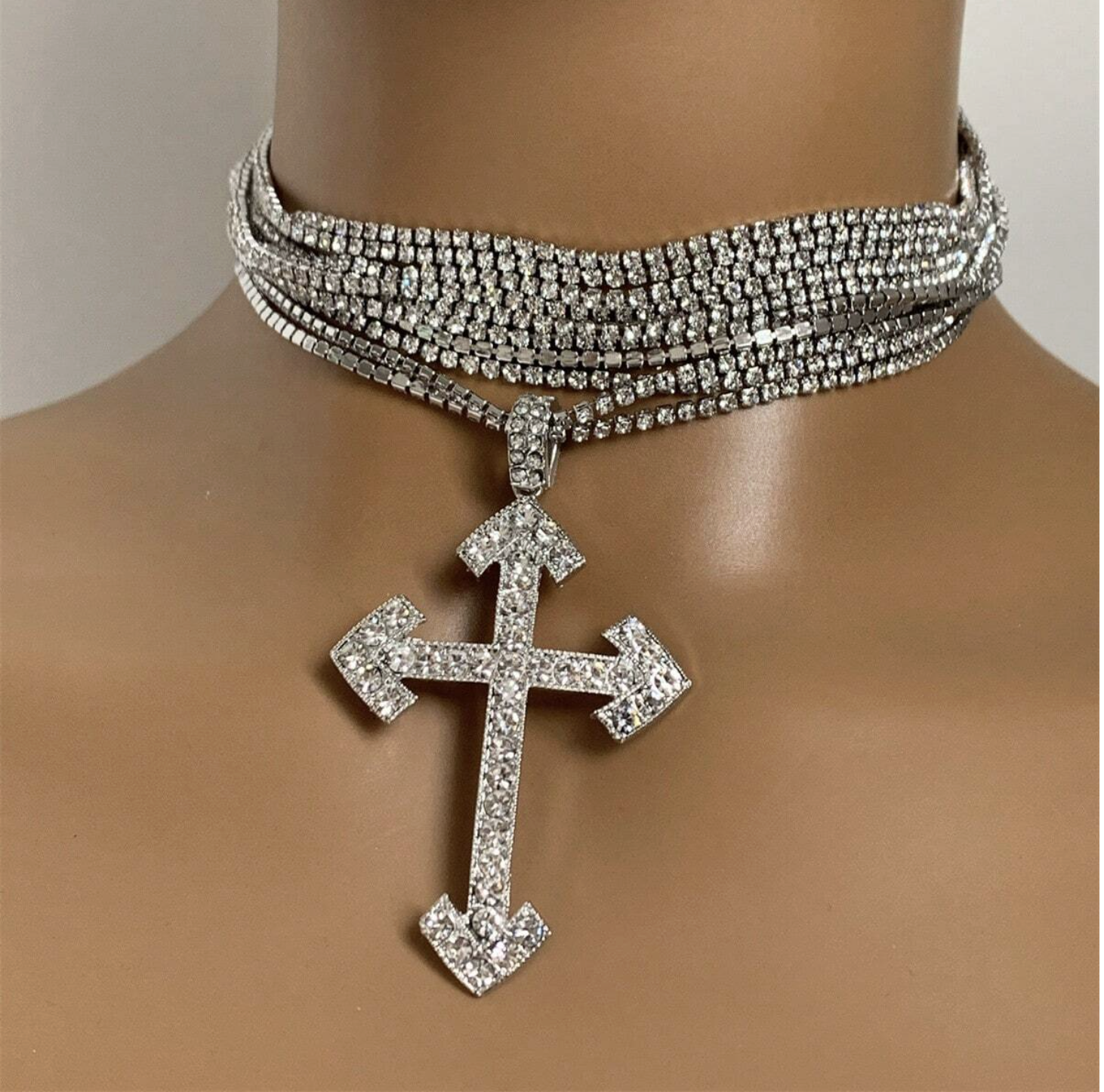 Amioluwa Cross Silver Necklace
