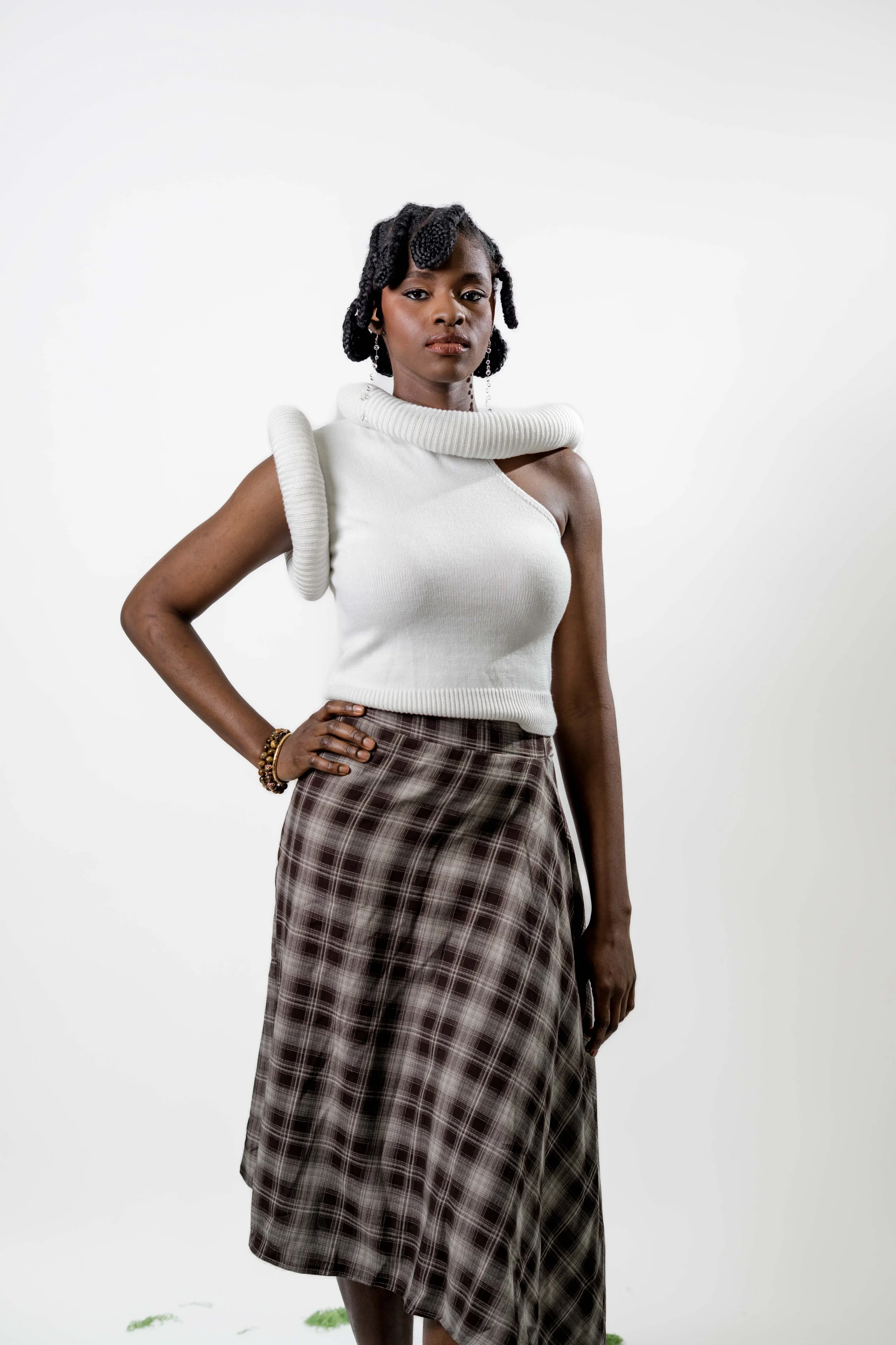 Grace Asymmetrical Knit  Variation Top