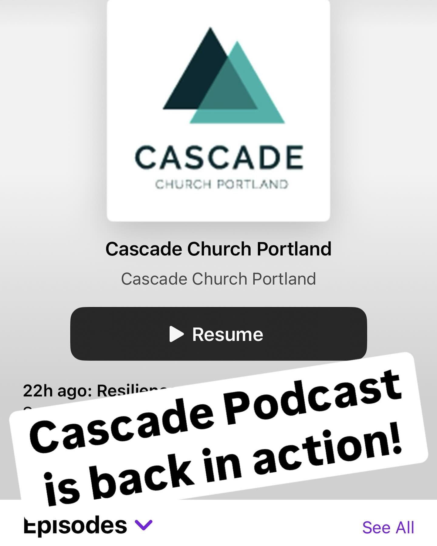 Miss a service and looking to catch up on the conversation while you&rsquo;re on the go??

Cascade Church Podcast is available on Spotify, Apple Podcast or Podbean. Subscribe today and get caught up on anything in the summer series you may have misse