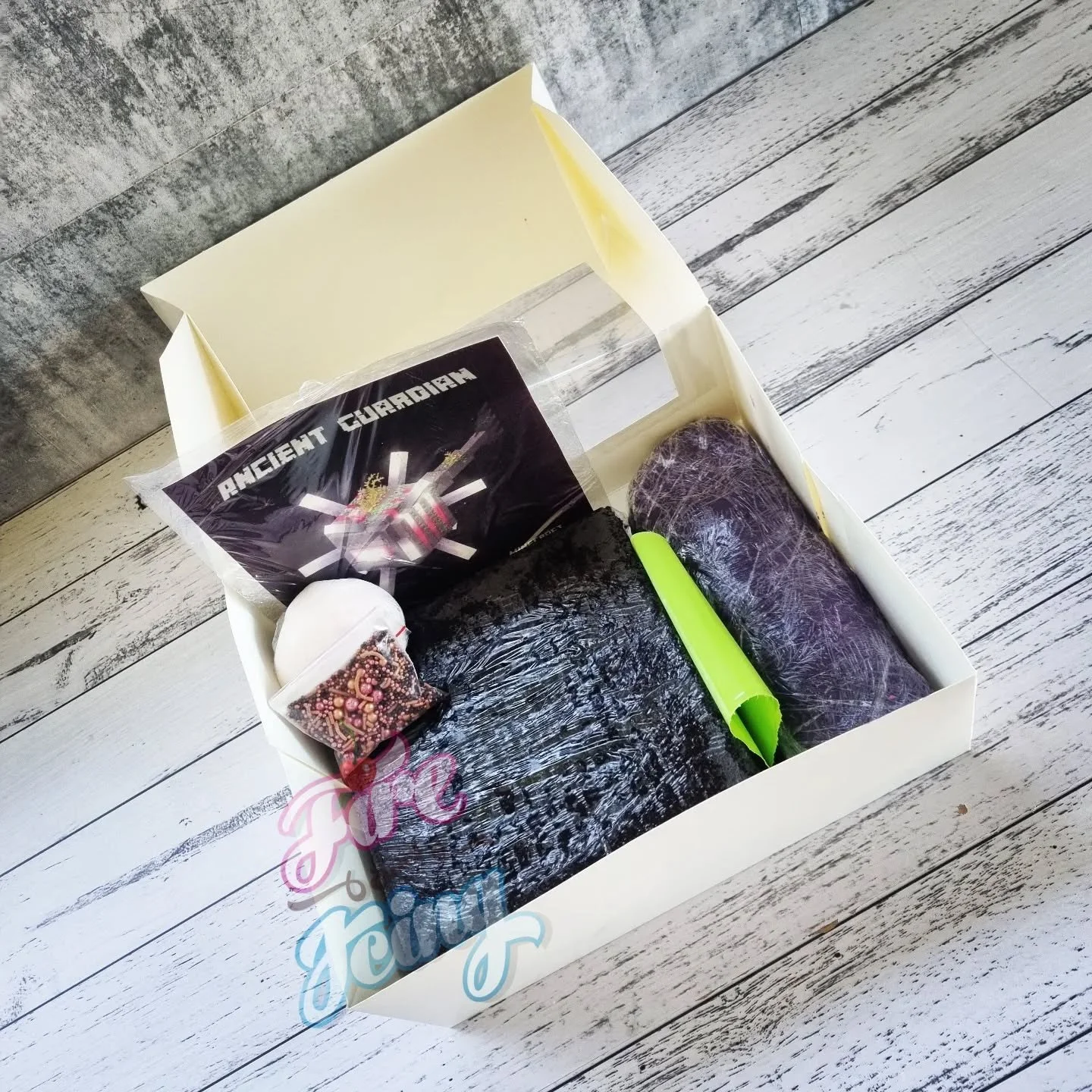 We have been working on a simple " decorate your own cake kit." This is the prototype it went really well.