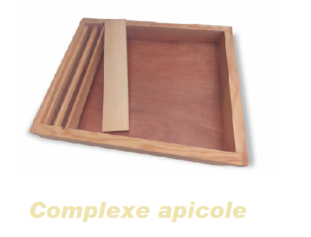 Nourrisseur couvre-cadres bois paraffiné Dt 10c FR Réf 06100 — Complexe  Apicole