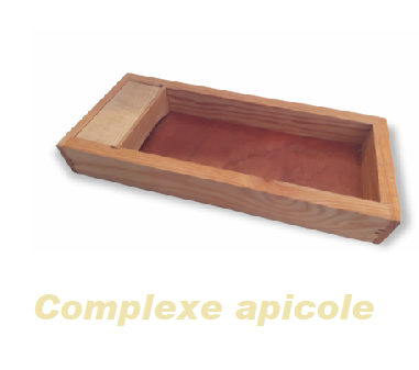 Nourrisseur couvre-cadres bois paraffiné ruchette Dt 5c FR Réf 06102 —  Complexe Apicole