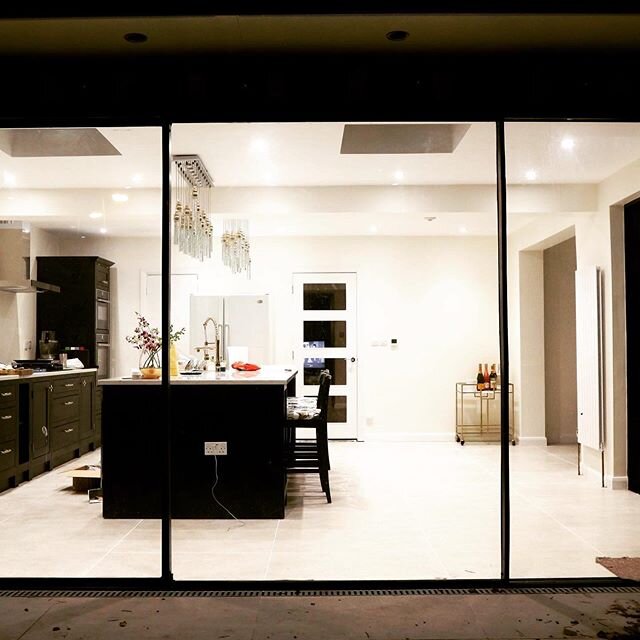 Contemporary kitchen fitout#simplicity#design#interior#kitchenfitout#contemporary#houseextension##glassslidingdoors#jbvj