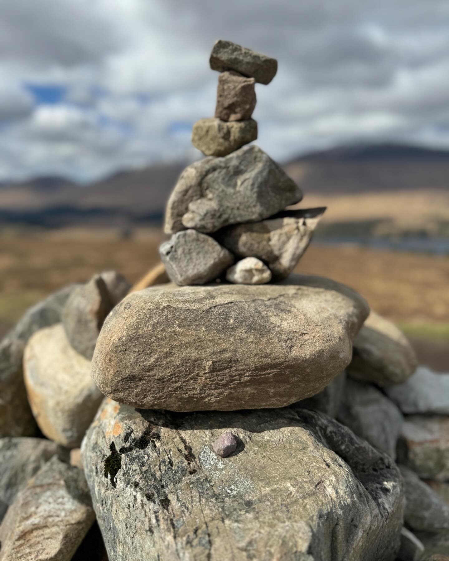 Climbing Beinn Inverveigh to discover a cairn at the summit - surrounded by the most gorgeous views! 

Coincidentally, we each had a small stone in our pocket - which we placed, careful to not dislodge any other stones - and a wish was made. 

My wis