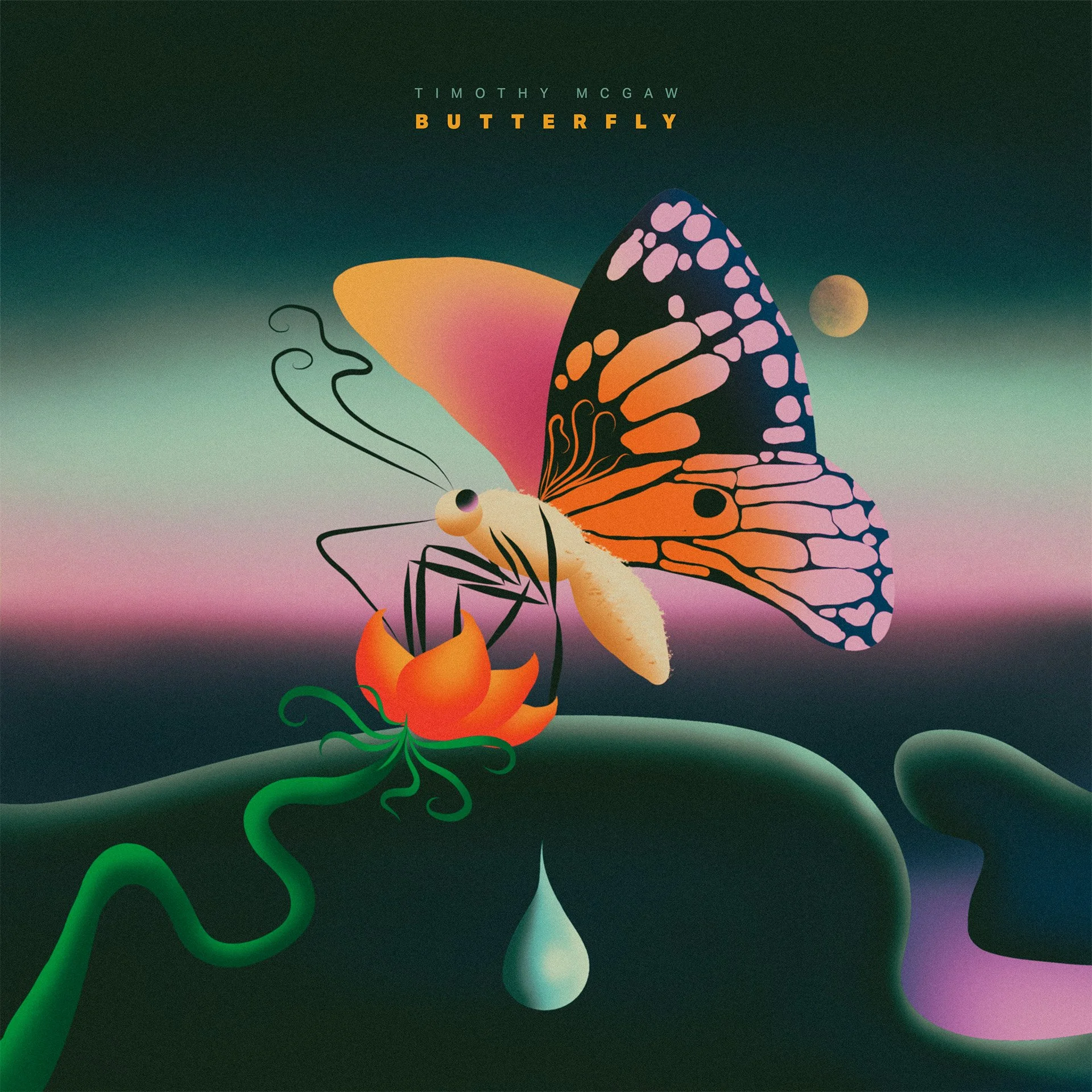 Cover art for Timothy McGaw's single, Butterfly