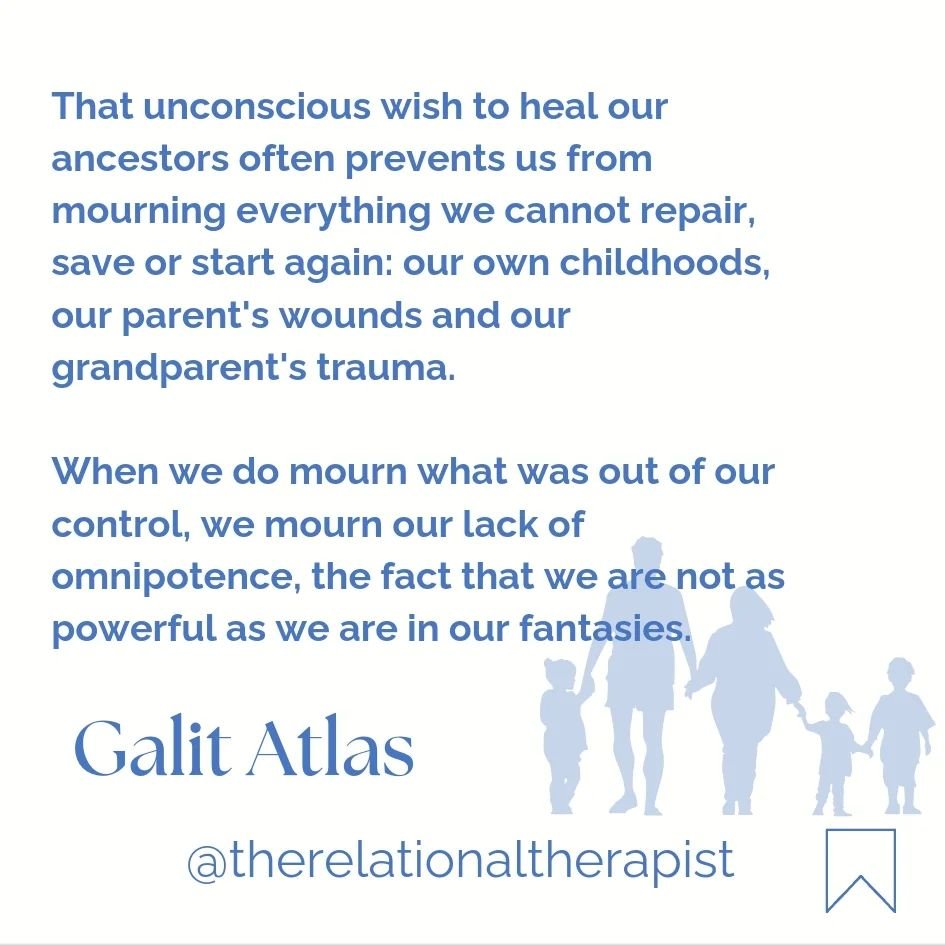 Making the unconscious conscious is the foundation of intergenerational healing. 

#therapistthoughts 💭