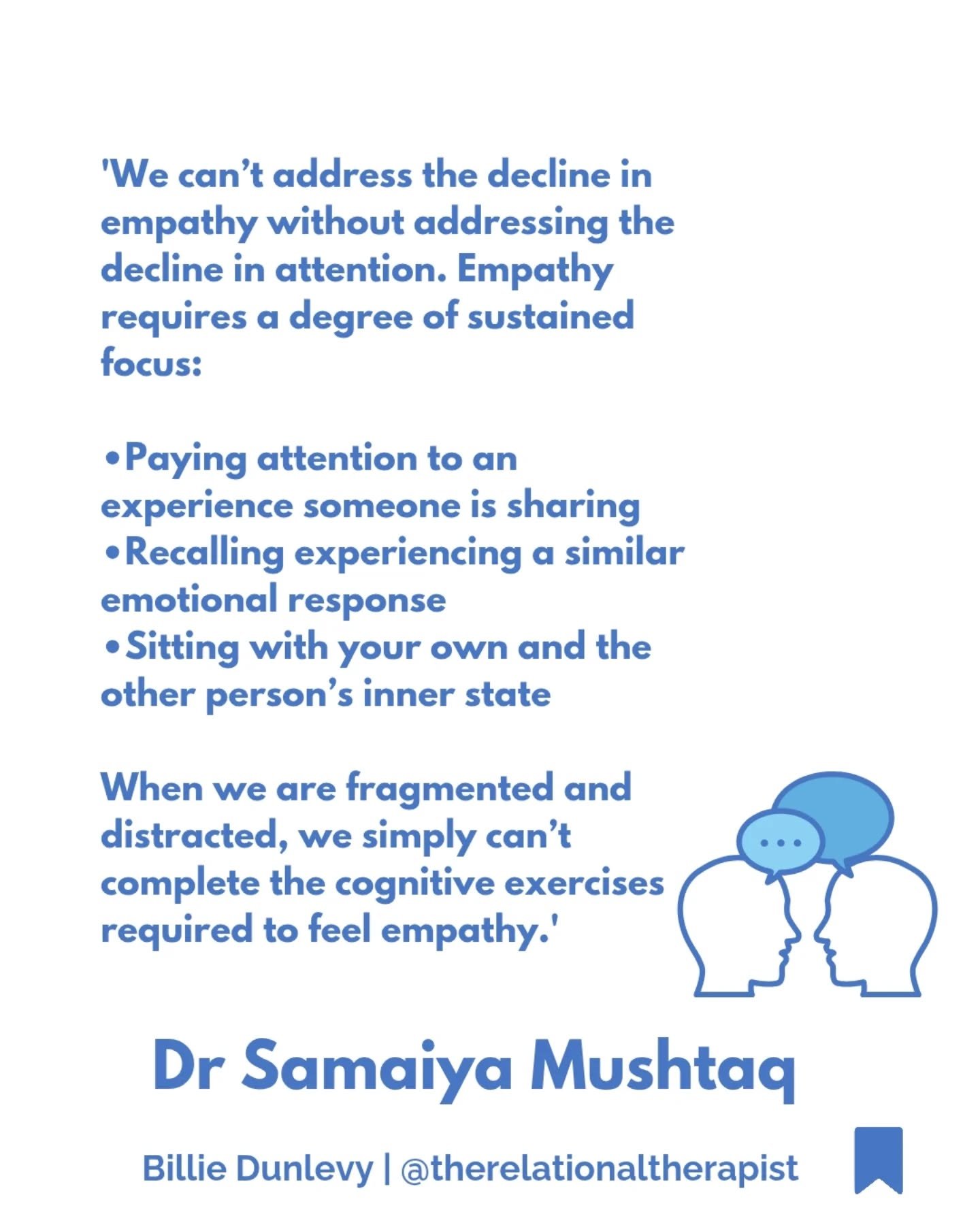 Our attention is not a 'nice to have' it's a vital aspect to sustain healthy relationality.

Scrolling
Frequent checking notifications/msgs
Multitasking 
Habit stacking

Are all contributing to our availability to sit with and be present.

This is no
