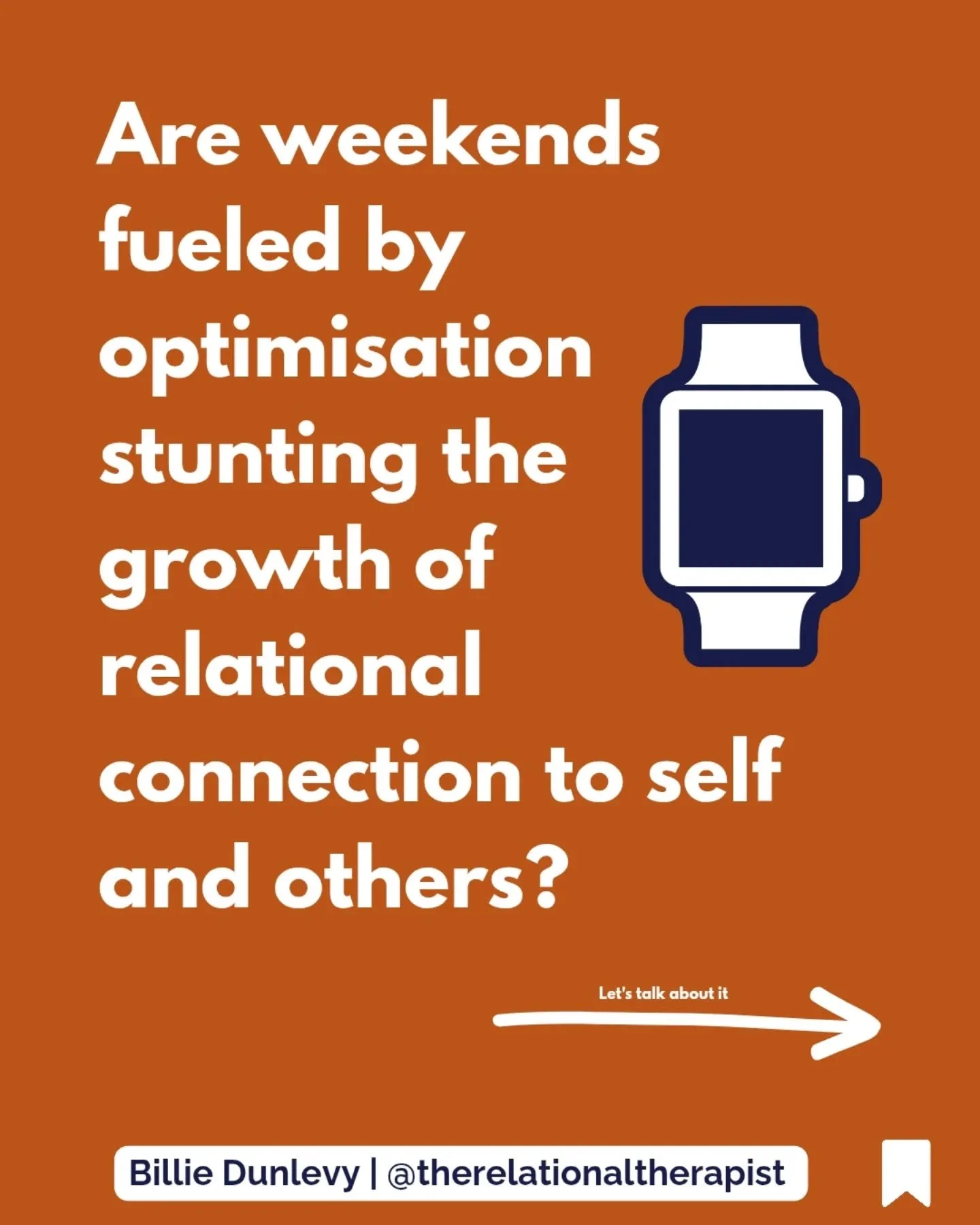 Capitalism, the rise in wearable tech and podcasts have A LOT to answer for.

&quot;True fulfillment isn&rsquo;t found in tracking every metric or meeting every expectation; it&rsquo;s about how deeply we connect with ourselves and others and how we 