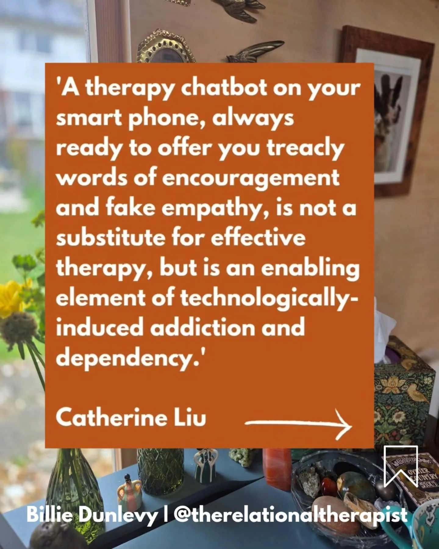 No notes 🔥

#aitherapy #airelationships #onlinetherapy #relationalhealing #relationalityoverconvenience