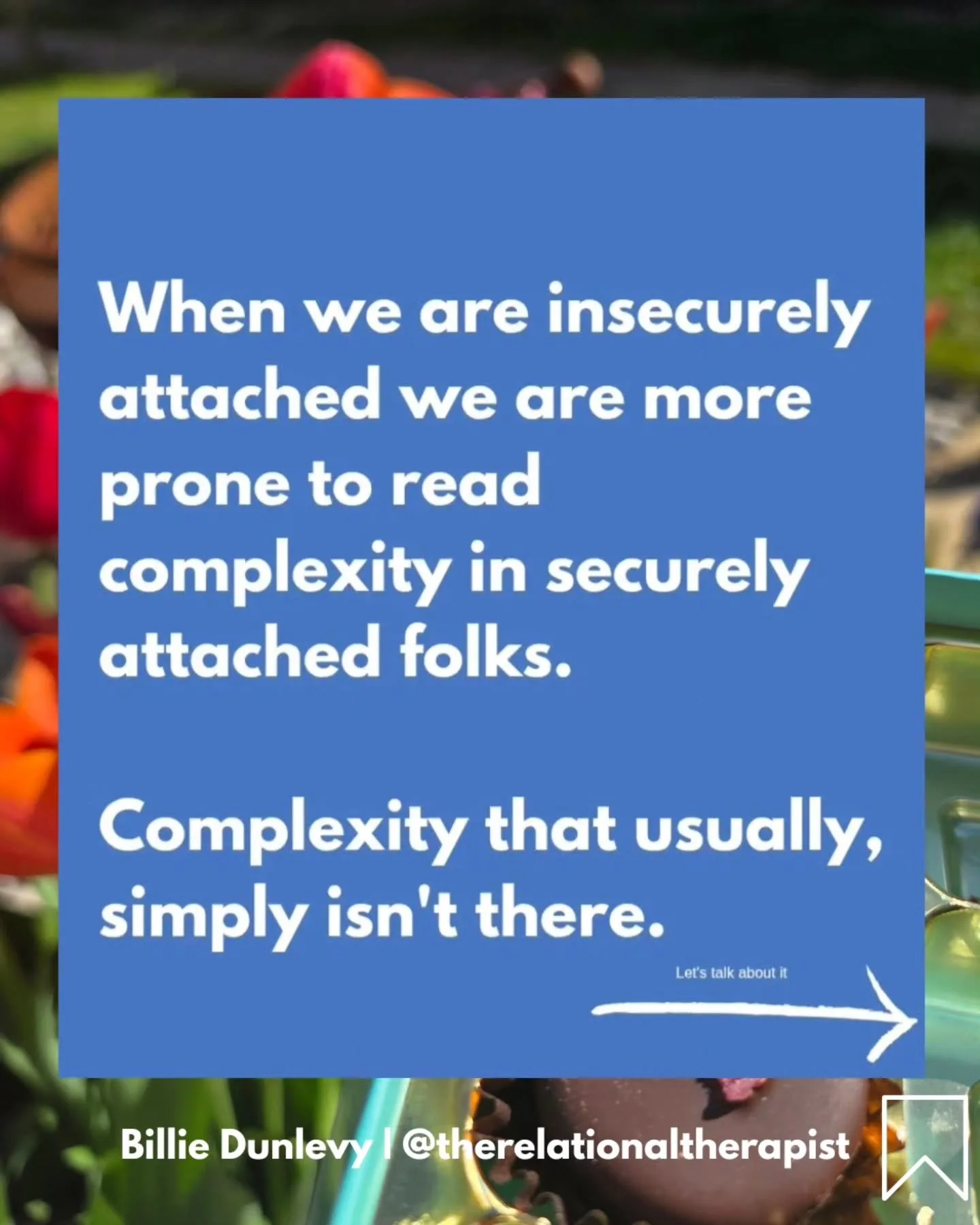 You mean it doesn't always have to feel this way? 

Therapy helps 🗣

#insecureattachment #attachmentstyles #attachmenttherapy #onlinetherapy #relationalskills