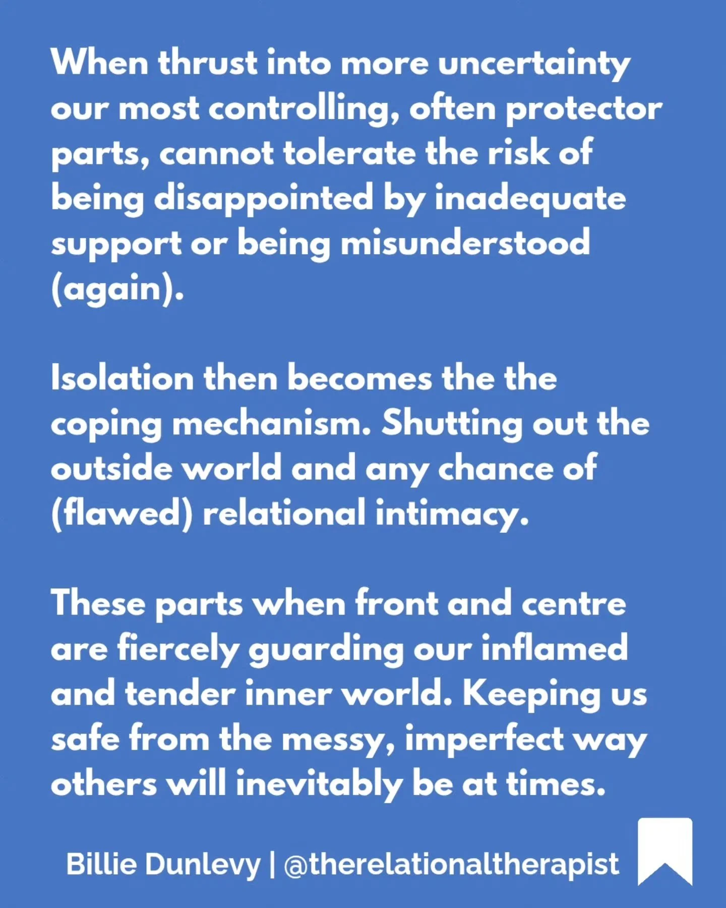 People who isolate when flooded or overwhelmed are poorly understood and represented, especially in much of the 'mental health' rhetoric online. 

Of the insecure attachment styles those characterised by avoidance and withdrawal are often vilified in