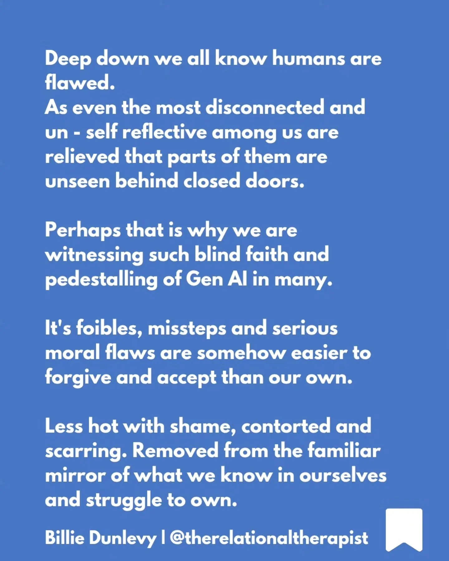💭💭💭

Recent studies reveal that people frequently follow Gen AI advice even when it is factually incorrect, harmful, or contradictory to their beliefs and values. This advice covers career, relationships and personal health with users trusting AI 