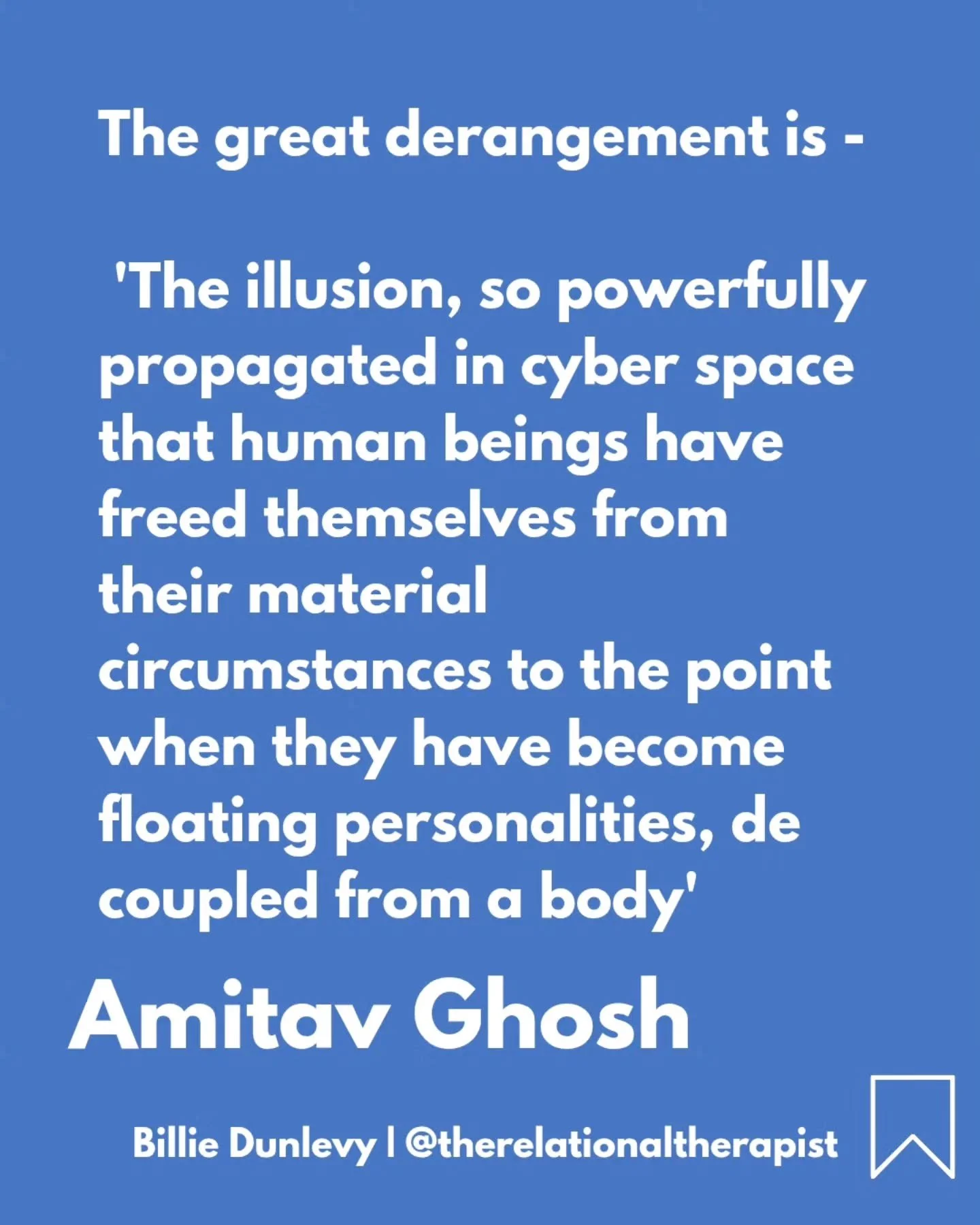 Ghosh's great derangement thesis is about climate change but he has expanded it to Artificial Intelligence arguing that our approach suffers from the same imaginative, historical and philosophical failures. 

Namely:

&bull; Western mind-body seperat