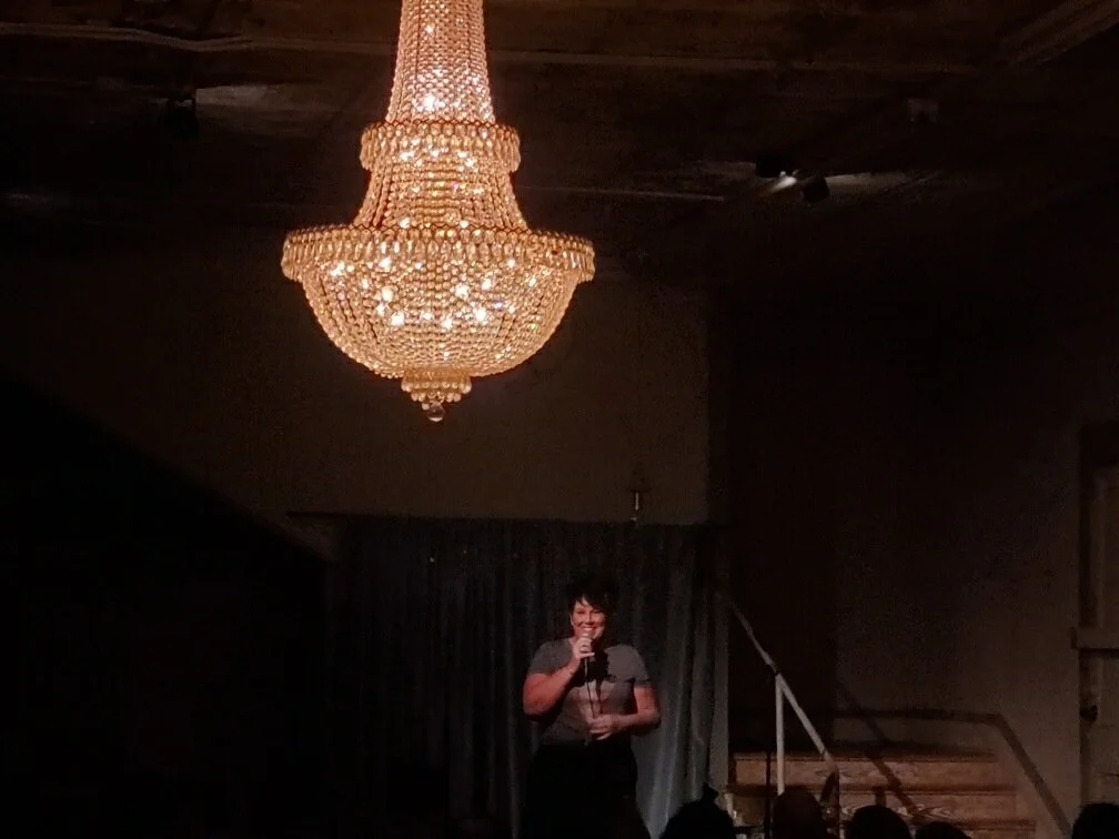 Melissa did 14 shows with this chandelier. 