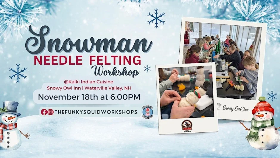 Snowman Needle Felting