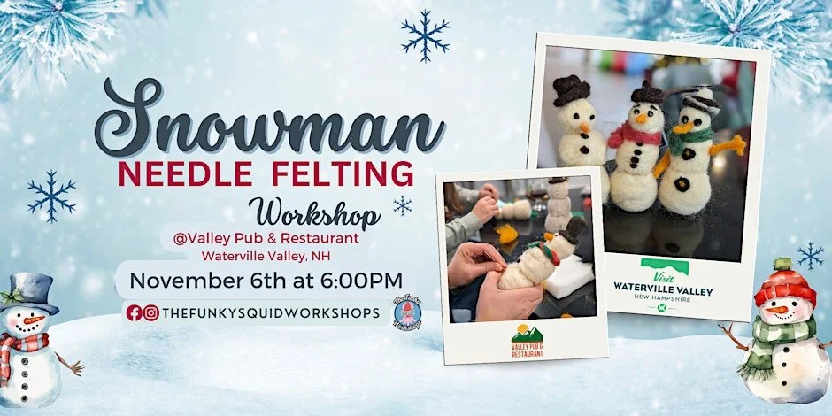 Snowman Needle Felting