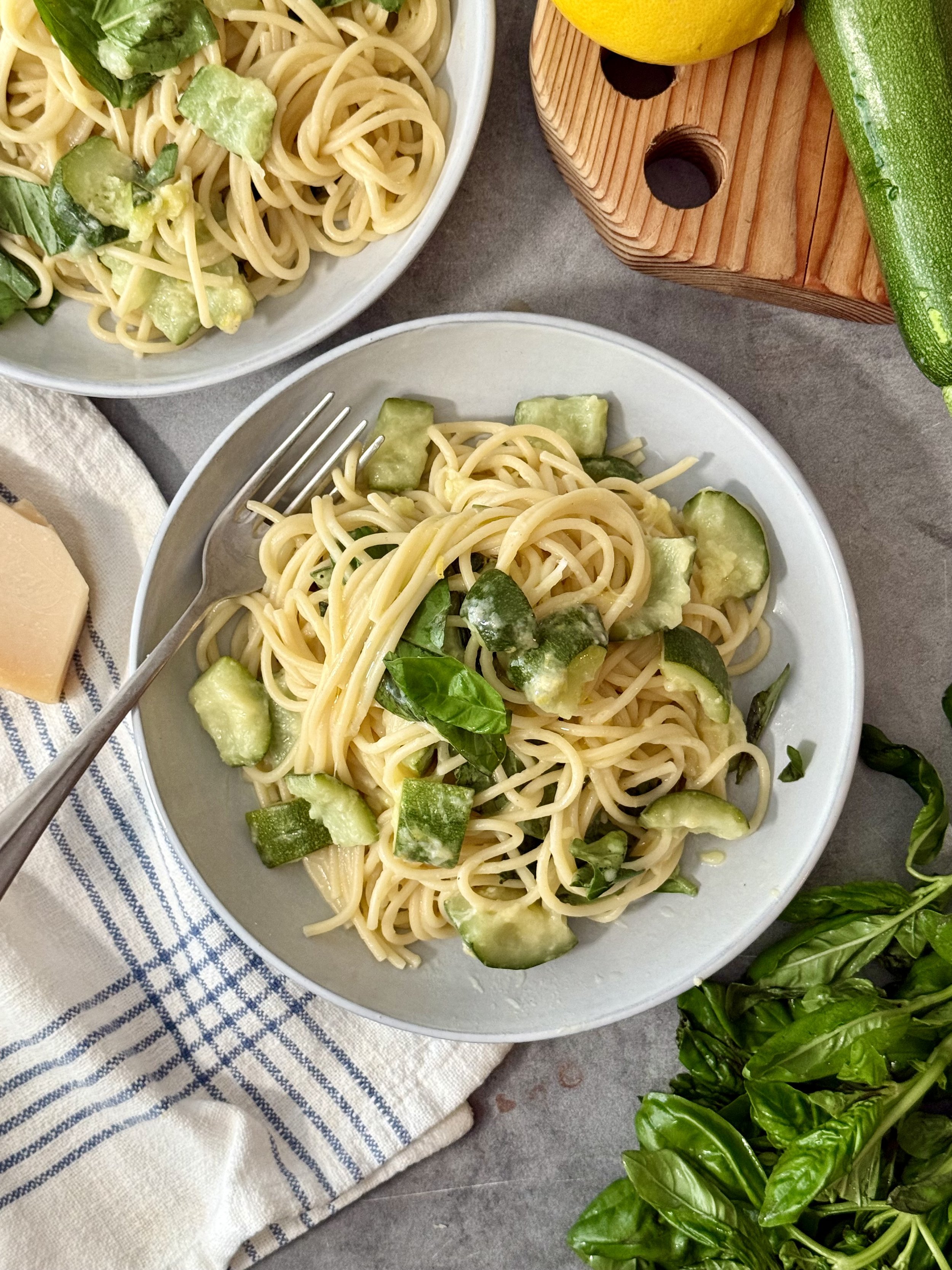 Easy Lemony Zucchini Pasta