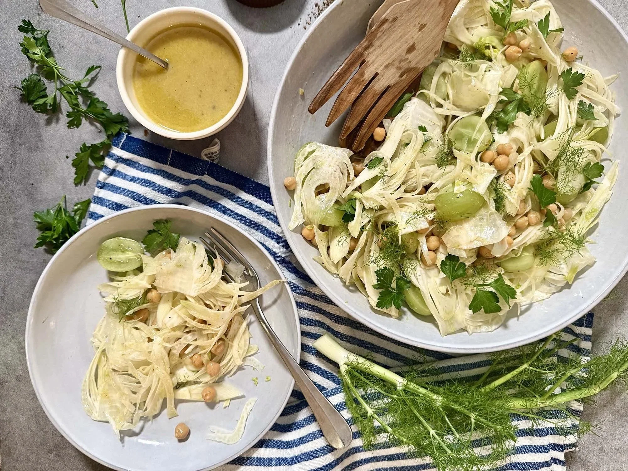fennel chickpea salad