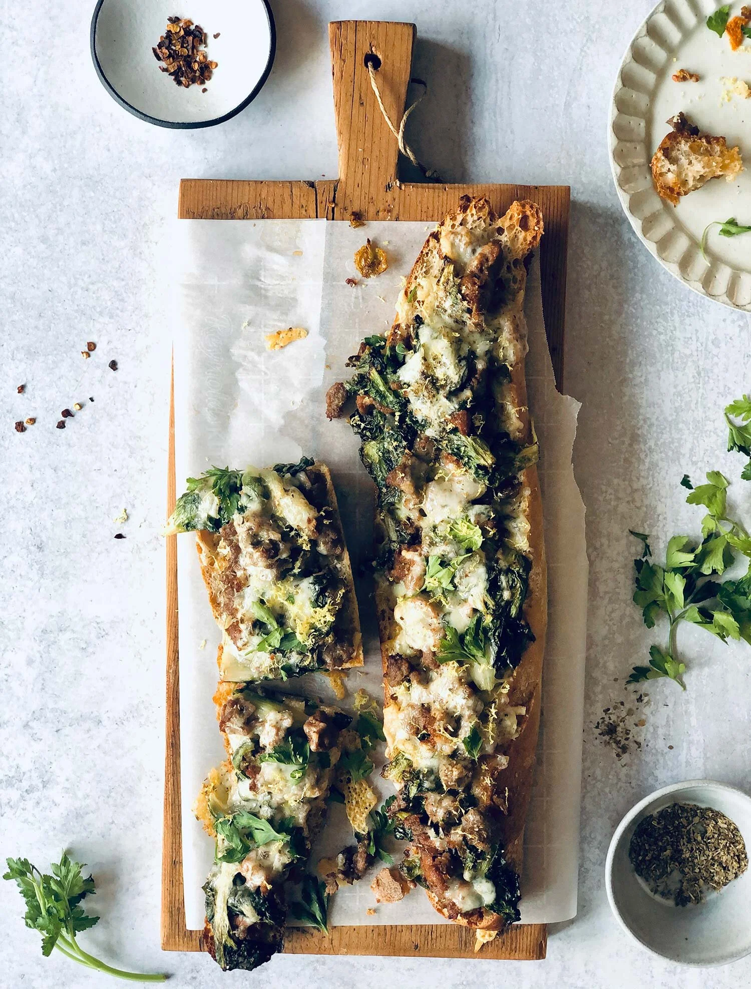Italian Wedding ‘Soup’ Cheesy Baguettes