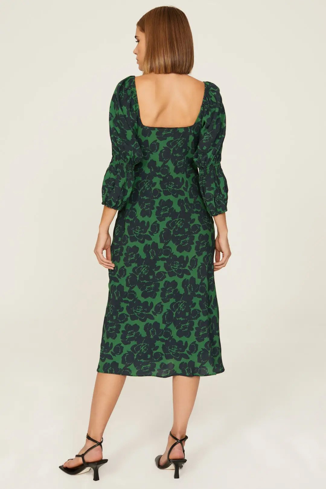 floral scoop dress peter som fall rent fashion