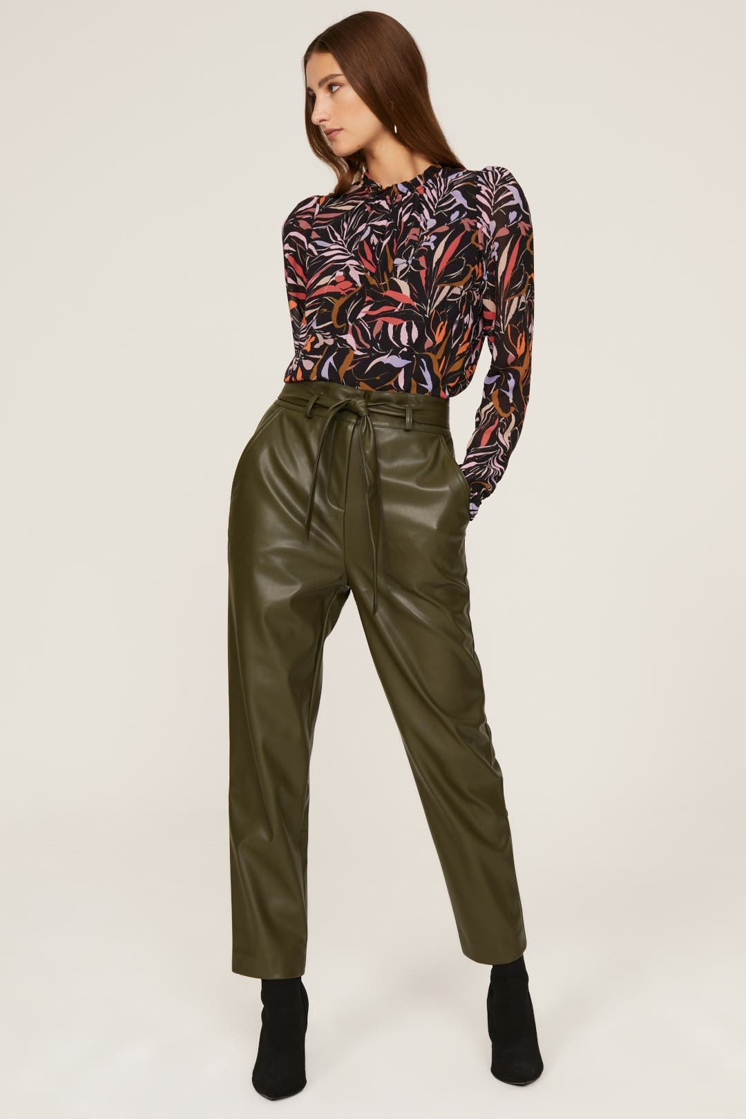 peter som rent the runway 2022 fall leather pants