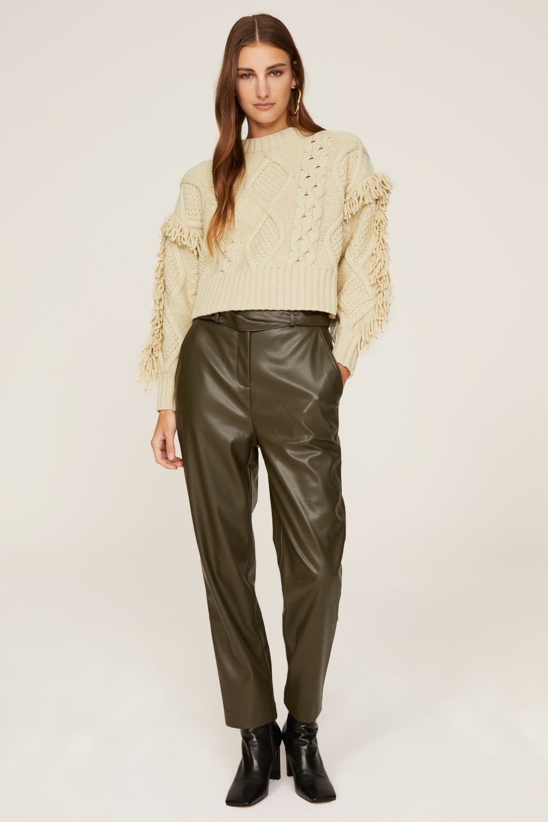 ruffle sweater cropped peter som (Copy)