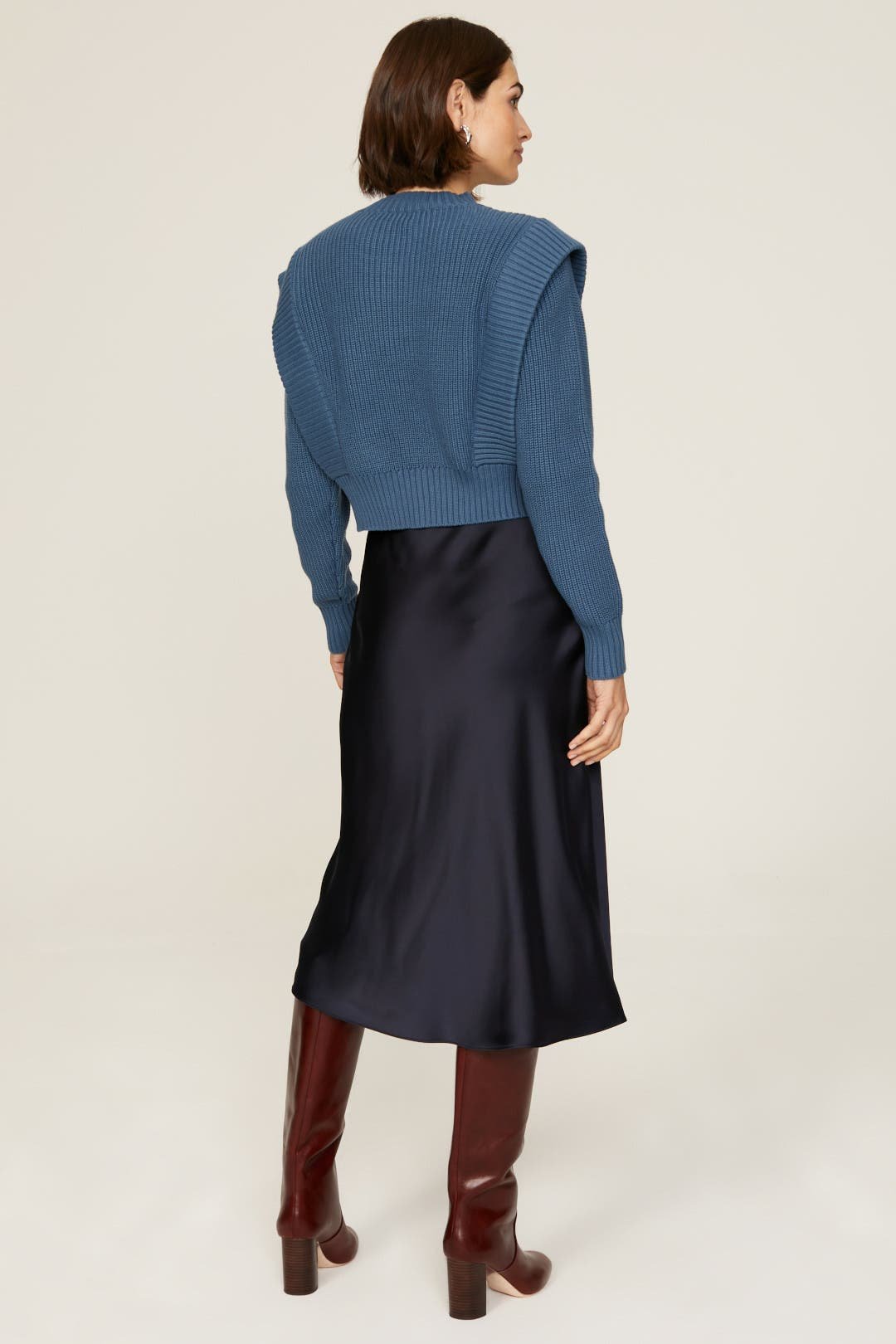 fall blue sweater rent the runway