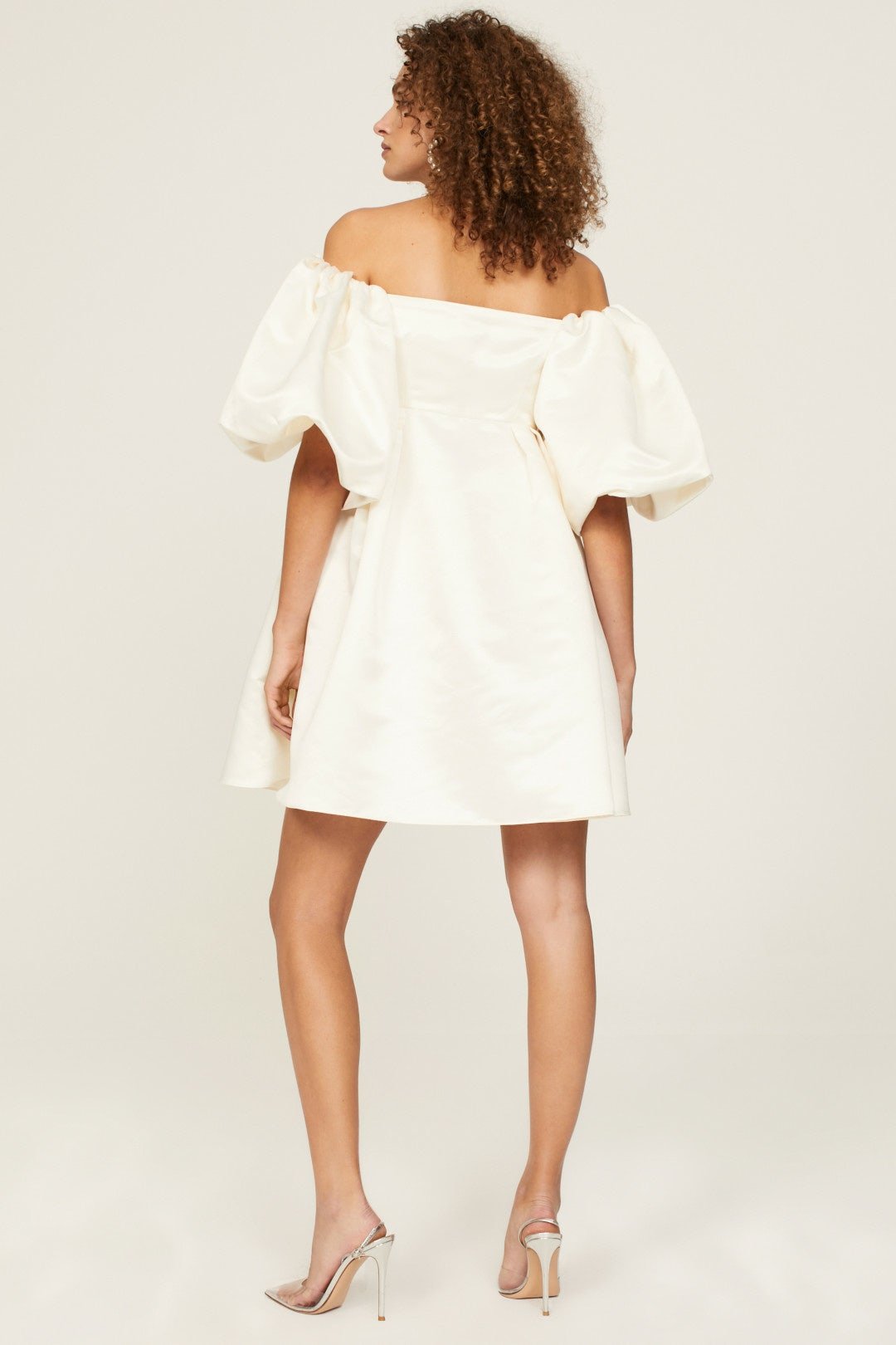 short white satin dress rent the runway collective