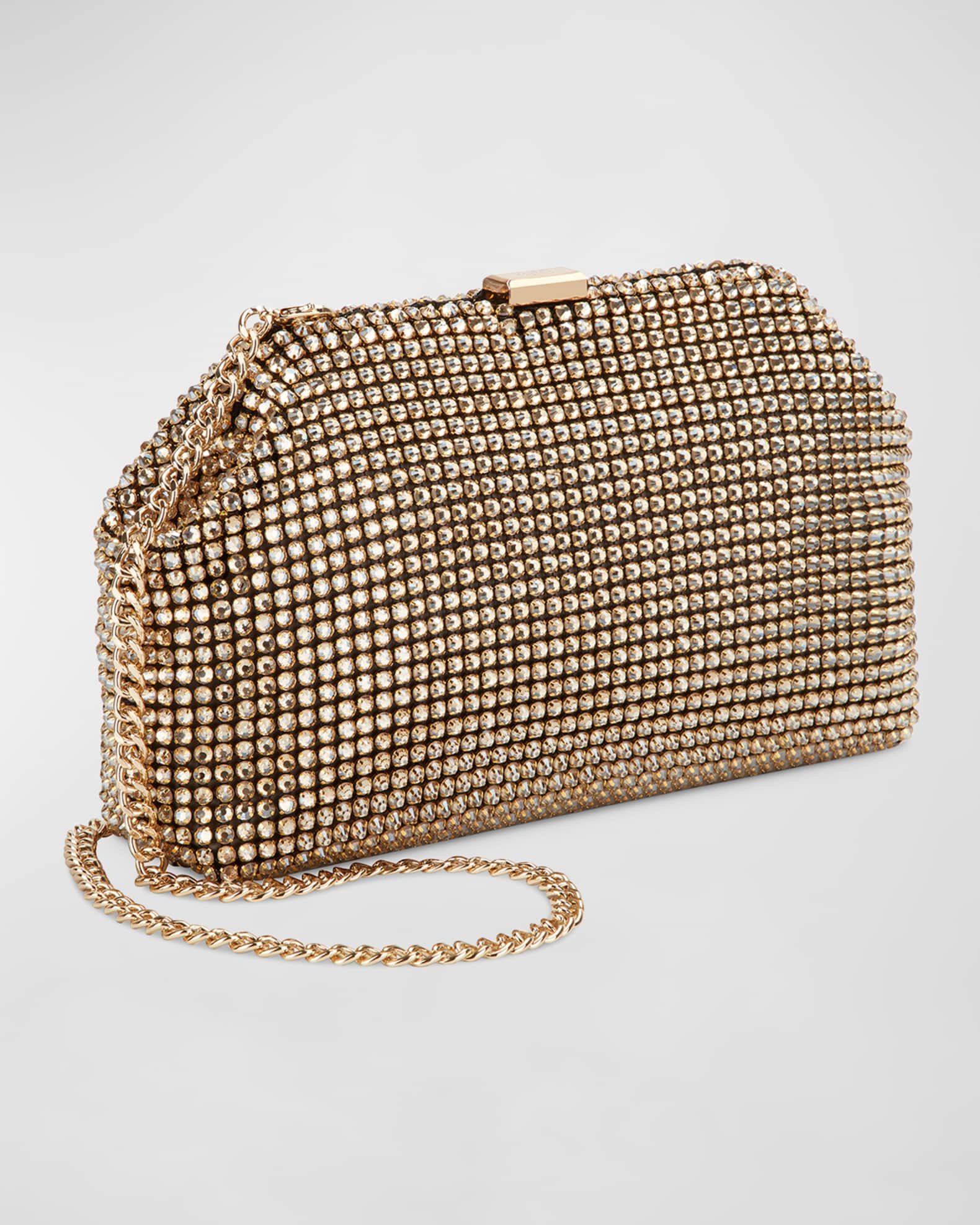 Rafe Madeleine Crystal-Embellished Frame Clutch Bag
