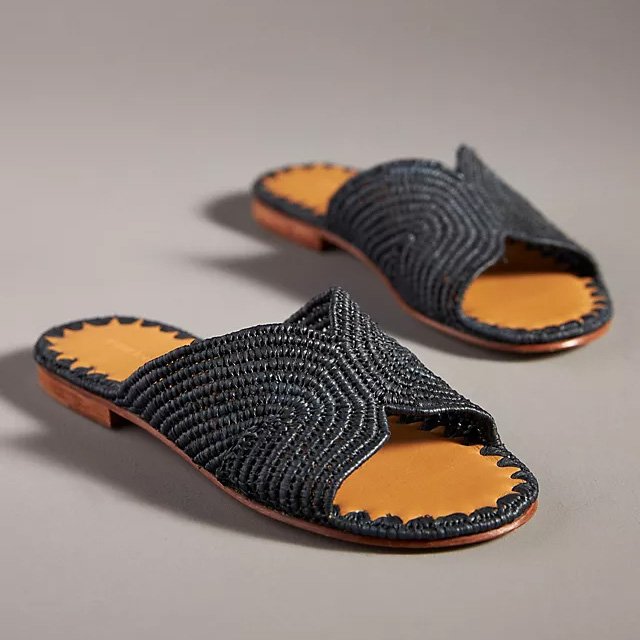 Carrie Forbes Salon Woven Slide Sandals