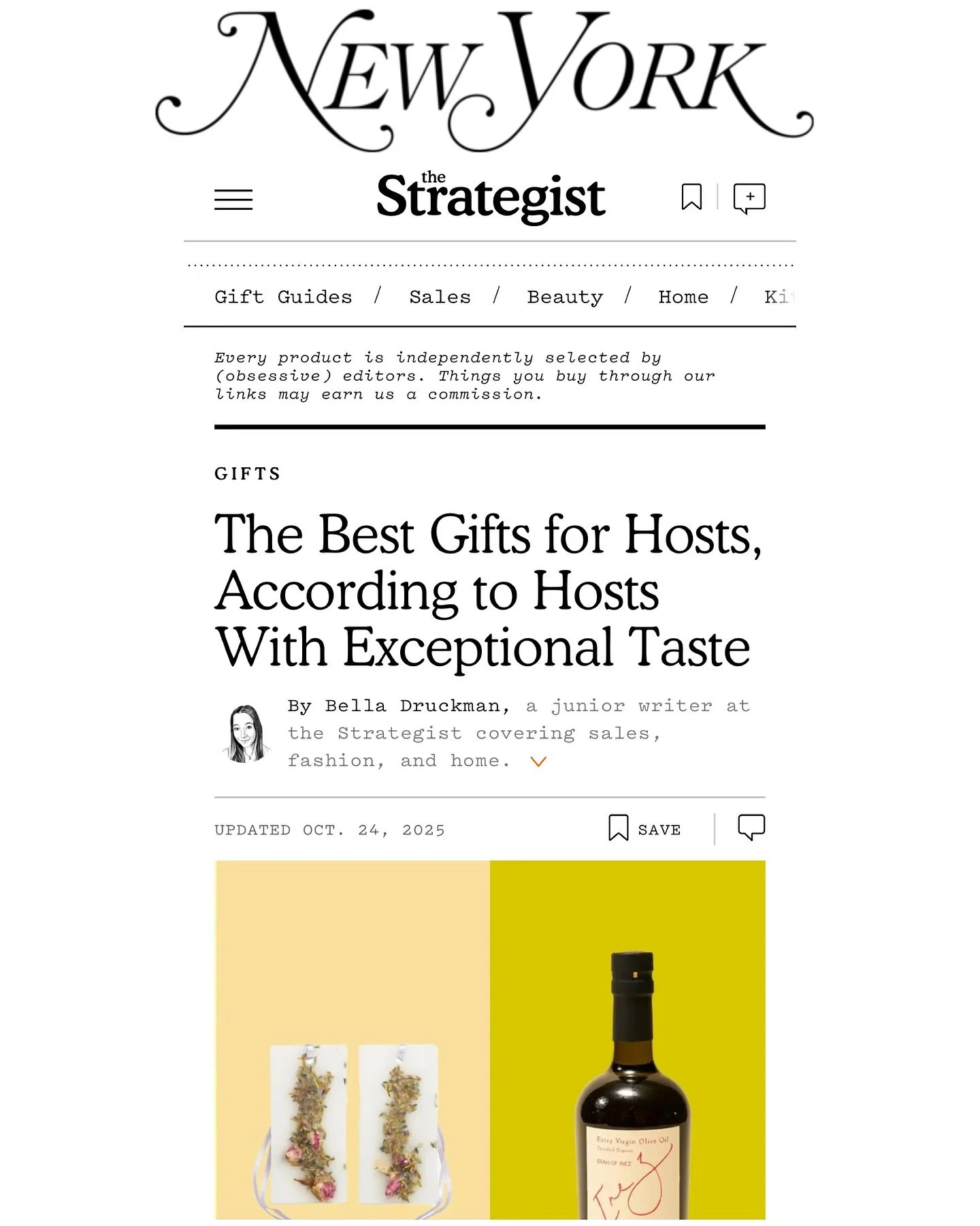 A few of my favorite things 🎁 I chime in along with some my pals about all things gifting with @thestrategist @nymag -
cause when it comes to presents- I do have opinions! 🙋🏻‍♂️ Swipe to see my go-to’s ✨
Thank you @bella.druckman 🖊️ 
.