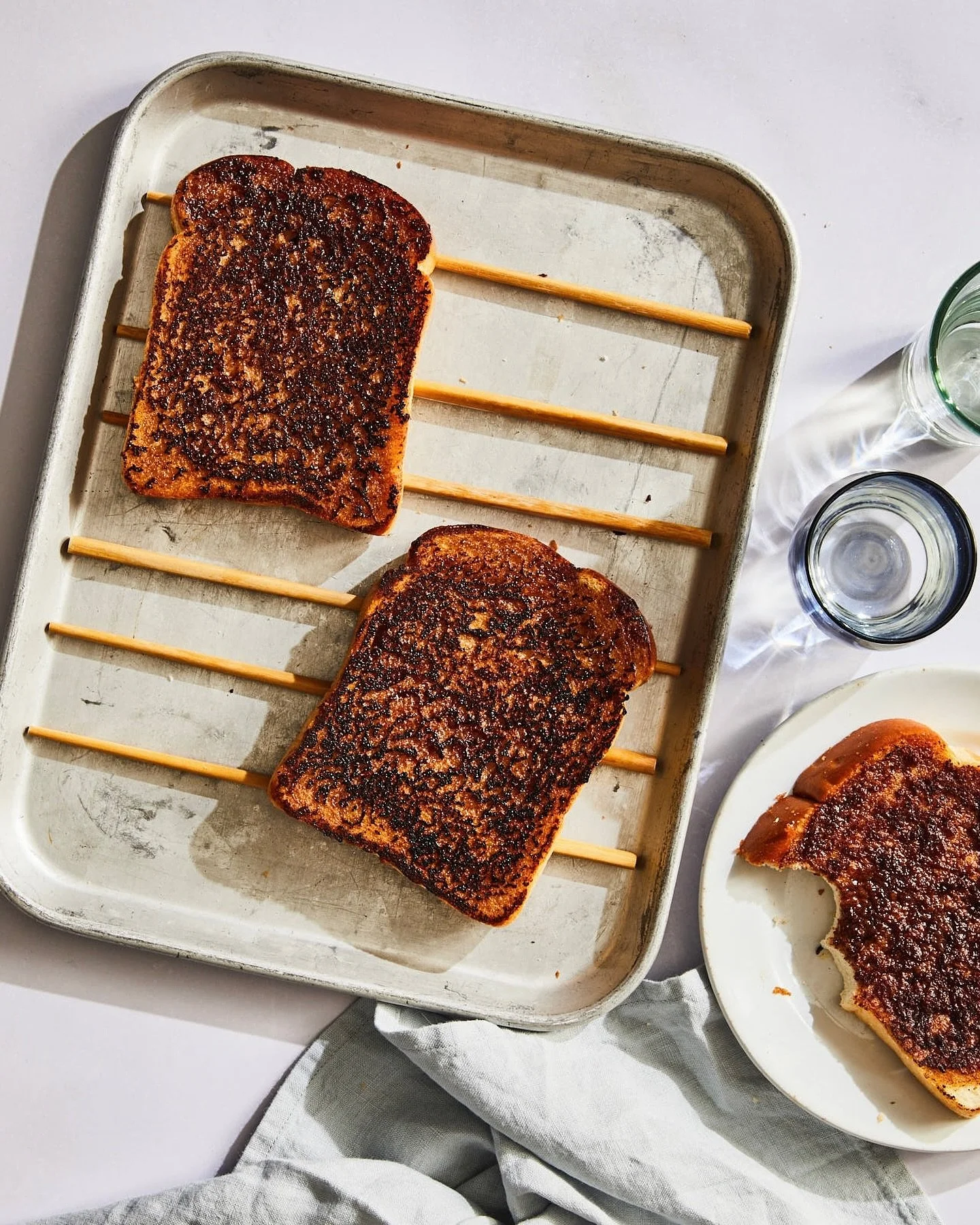 Nostalgic comfort, leveled up. And it&rsquo;s truly the season for it. ✨ Y&rsquo;all have been making my Burnt Miso  Cinnamon Toast and I love to see it! ✨
A childhood favorite revisited, but with the deep flavor of brown sugar and a hint of miso. Th
