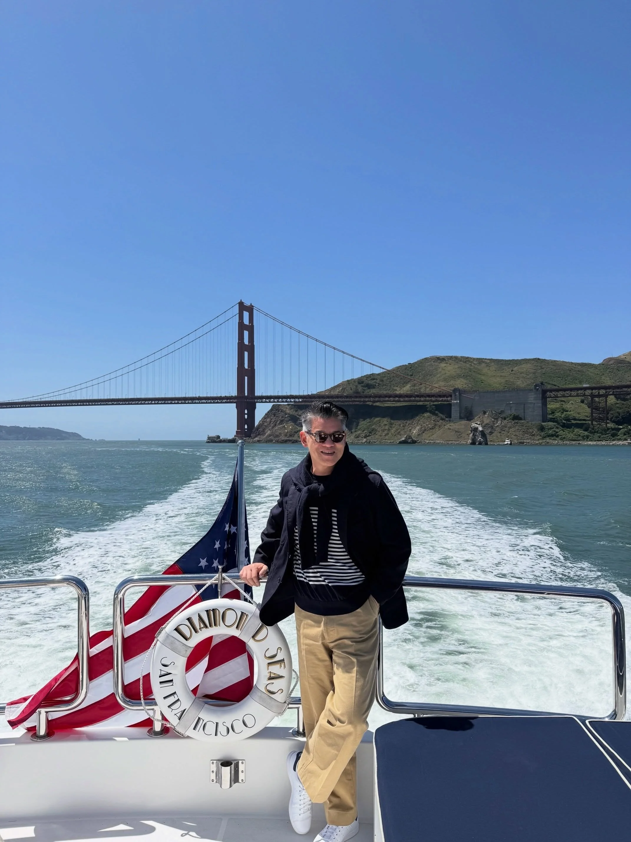 More moments from San Francisco. What a week in my hometown  will do for you &mdash; boat rides, foggy mornings, excellent meals, and a cocktail or two.
.
.
.
#petersom #sanfransisco