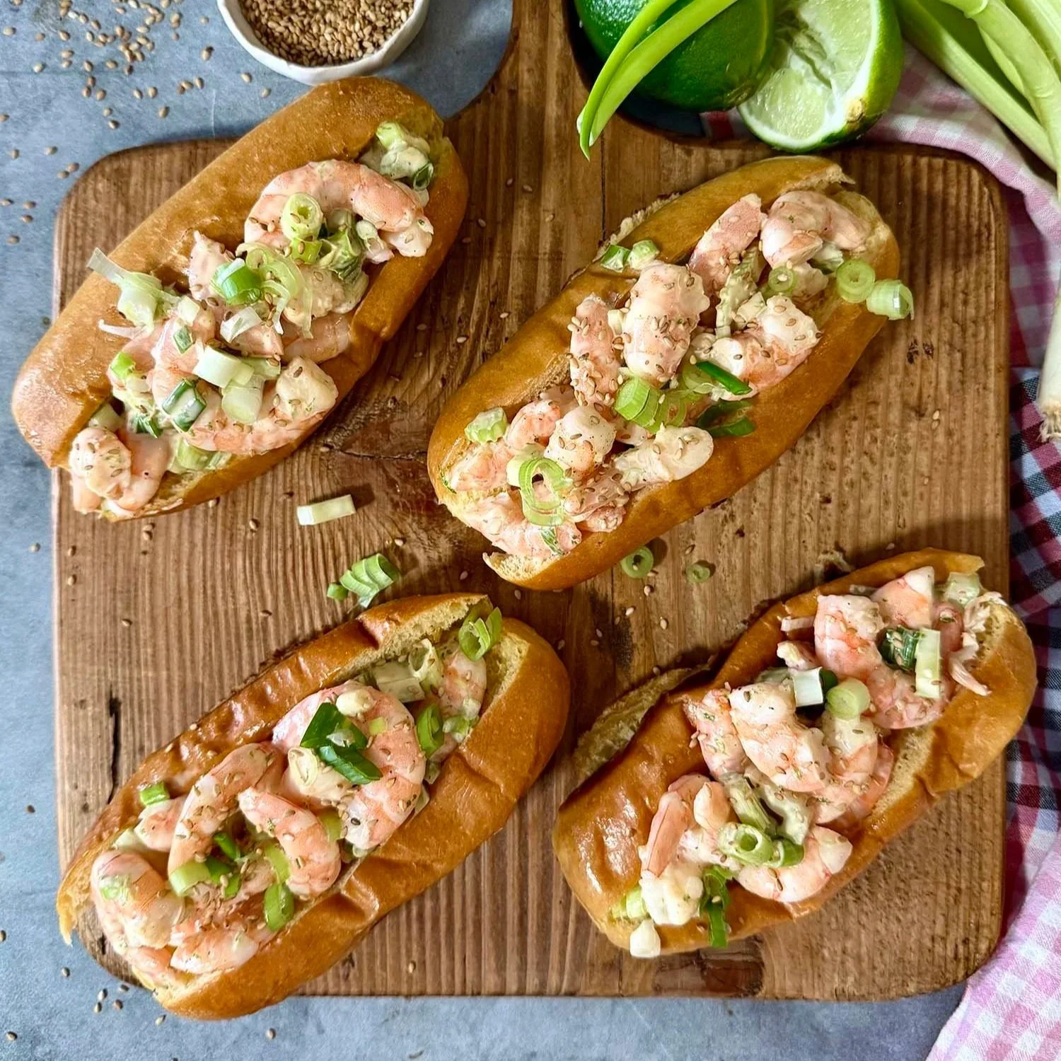 Spicy Mayo Shrimp Rolls