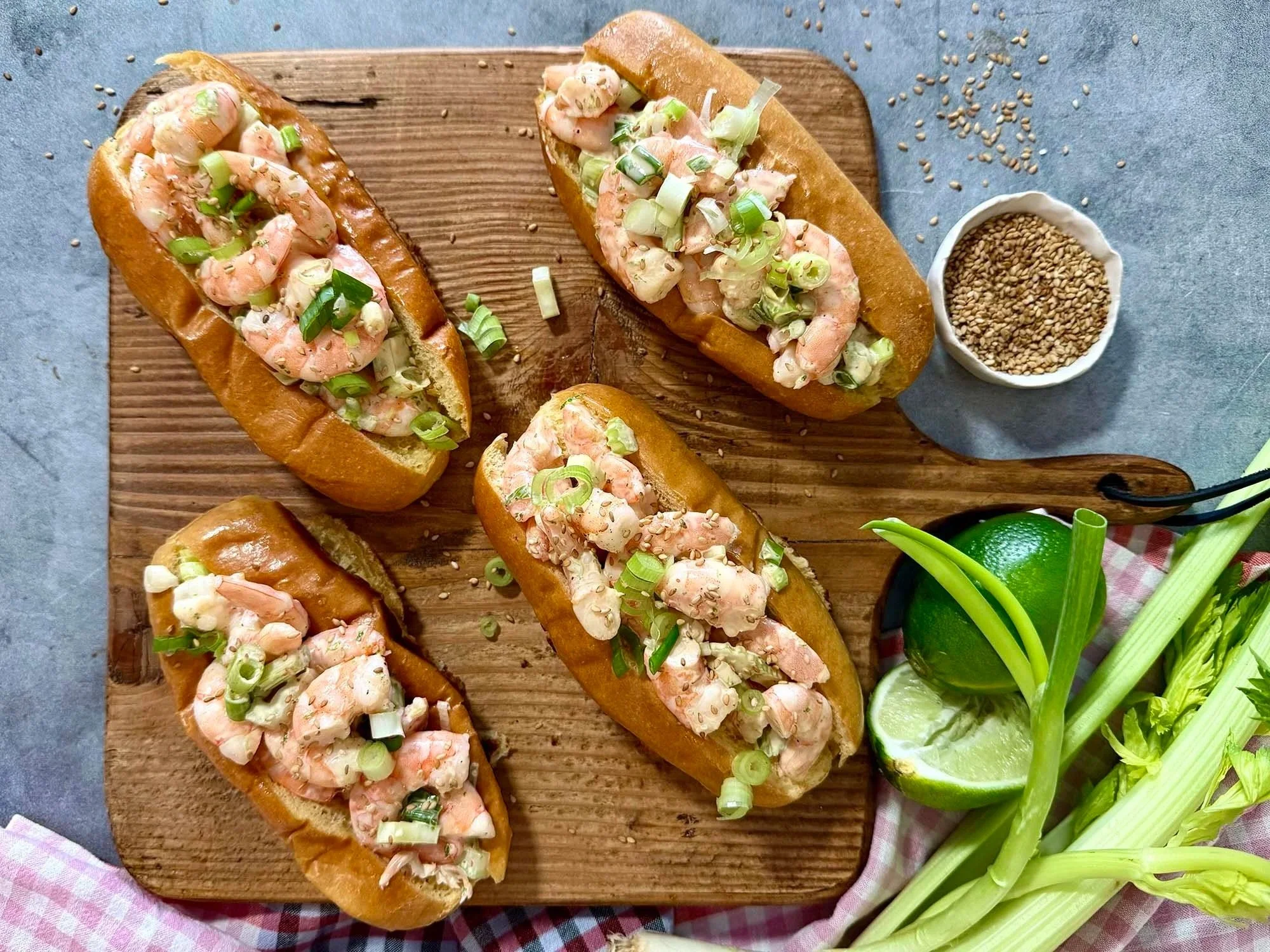 Spicy Mayo Shrimp Rolls