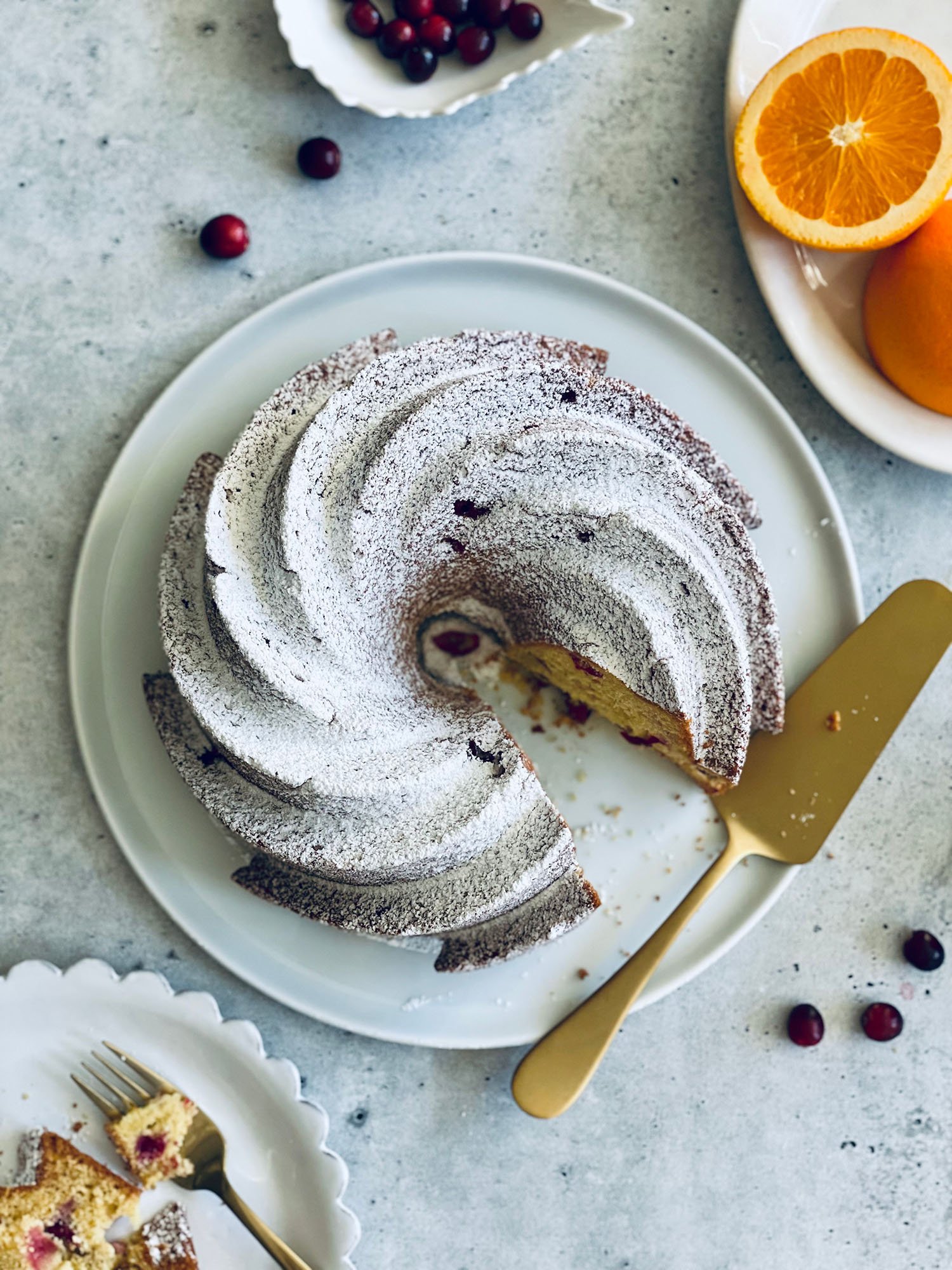 Orange Cranberry Vanilla Ricotta Bundt Cake — Peter Som