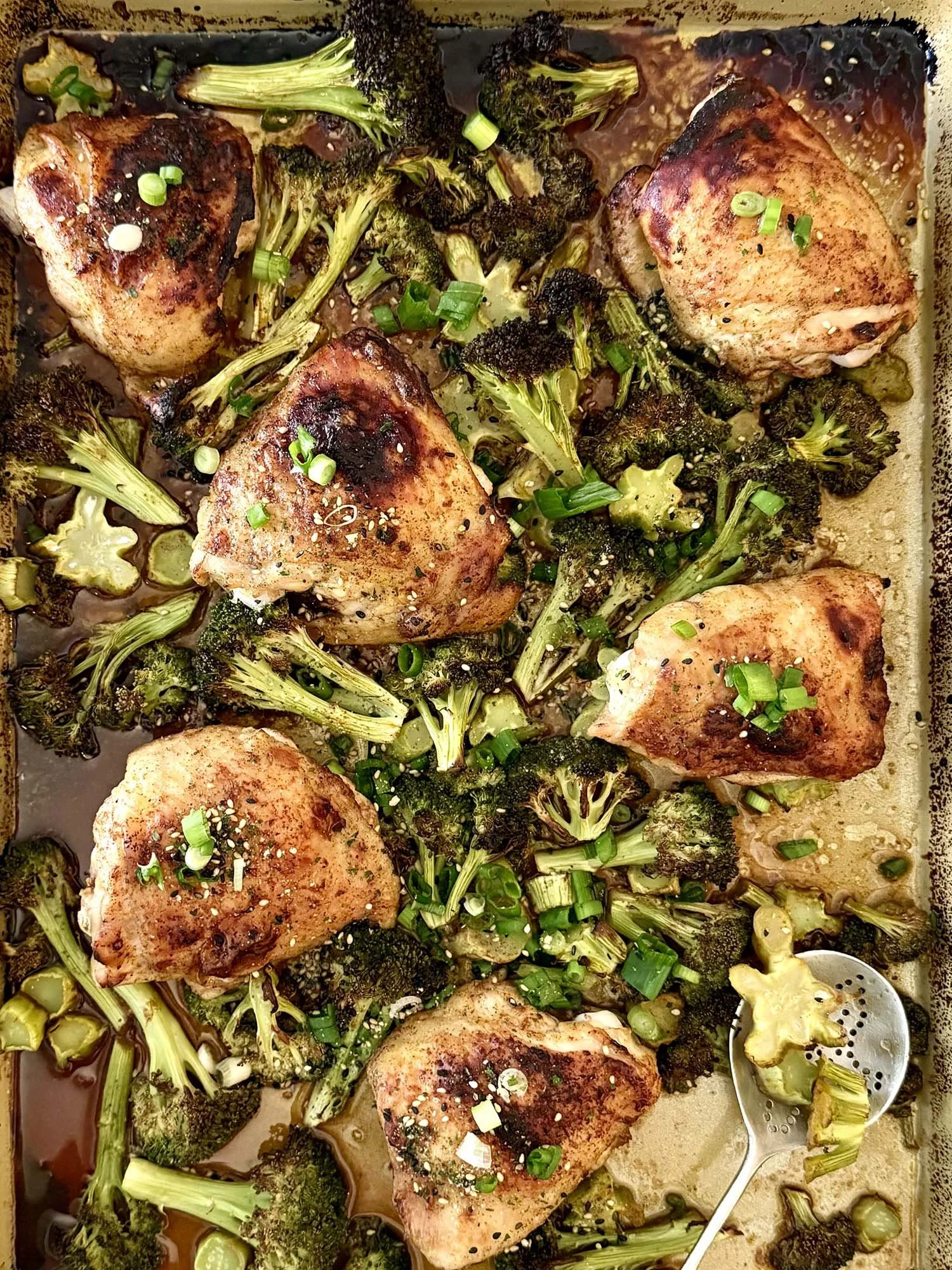 Sheet Pan Ginger Orange Chicken and Broccoli