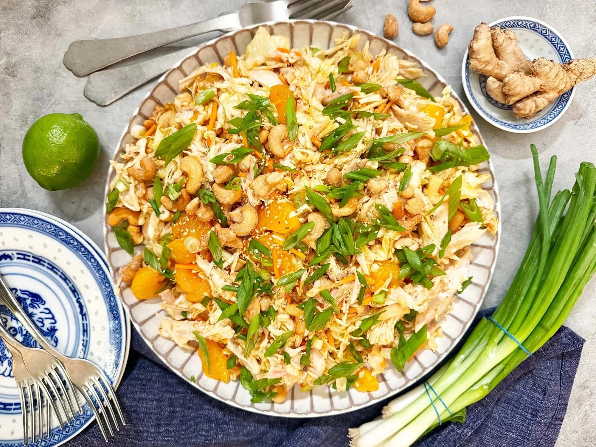 Chinese Chicken and Chickpea Salad