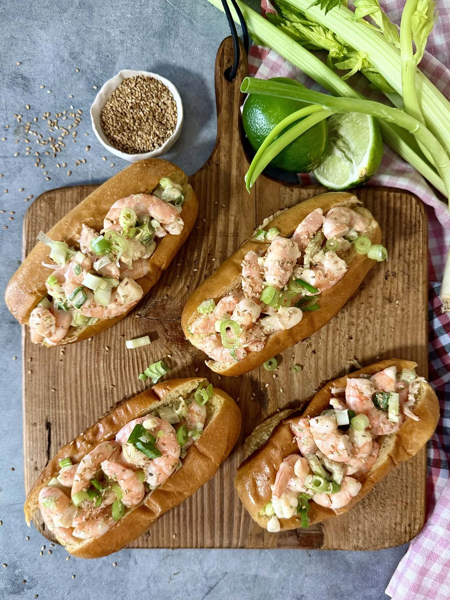 Spicy Mayo Shrimp Rolls
