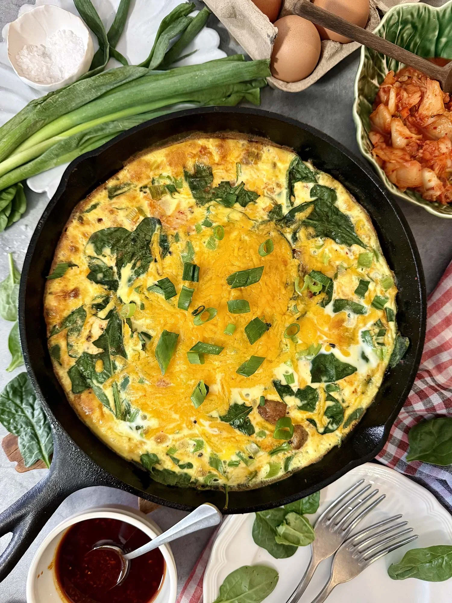 kimchi fritatta