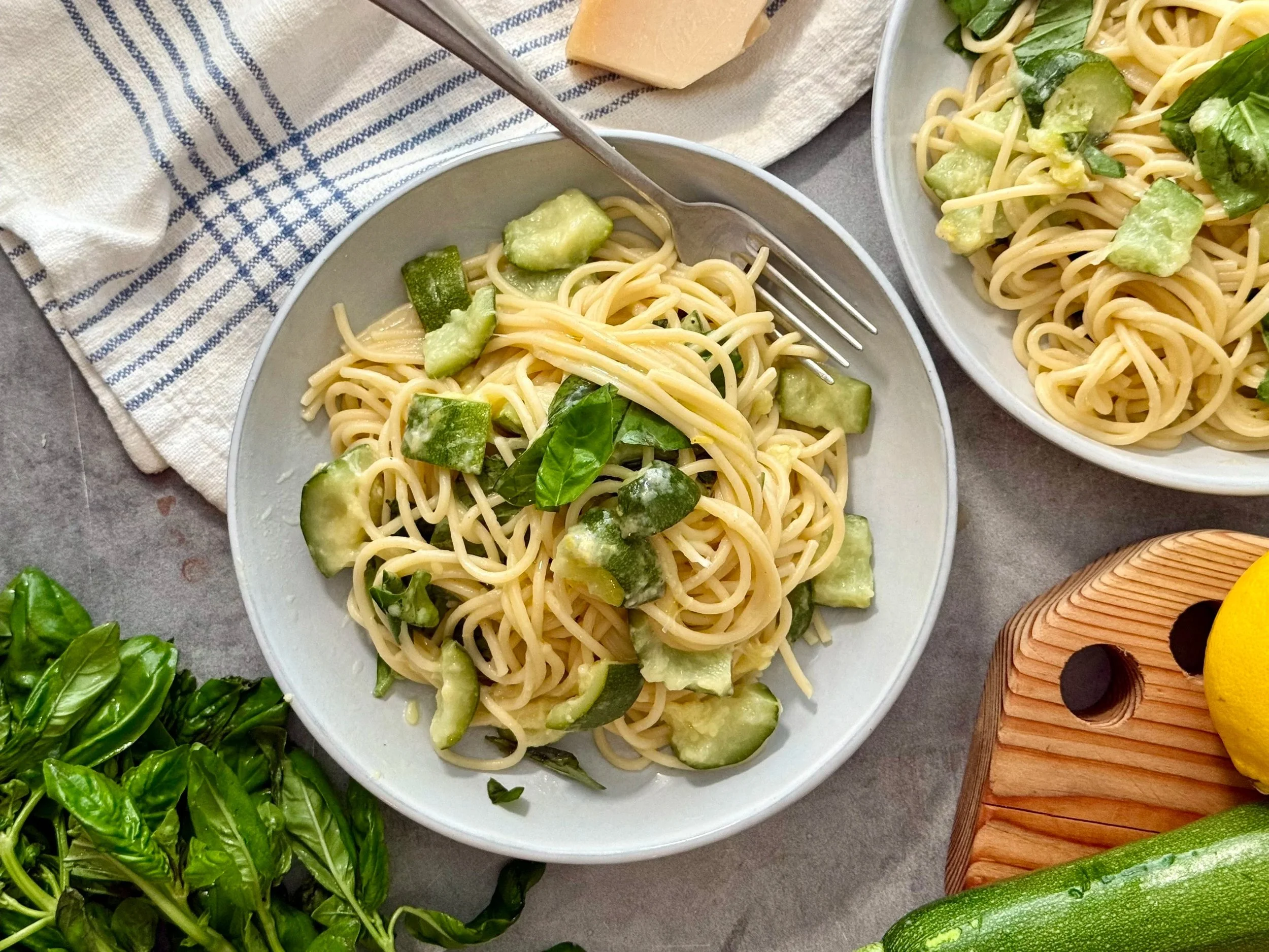 Easy Lemony Zucchini Pasta